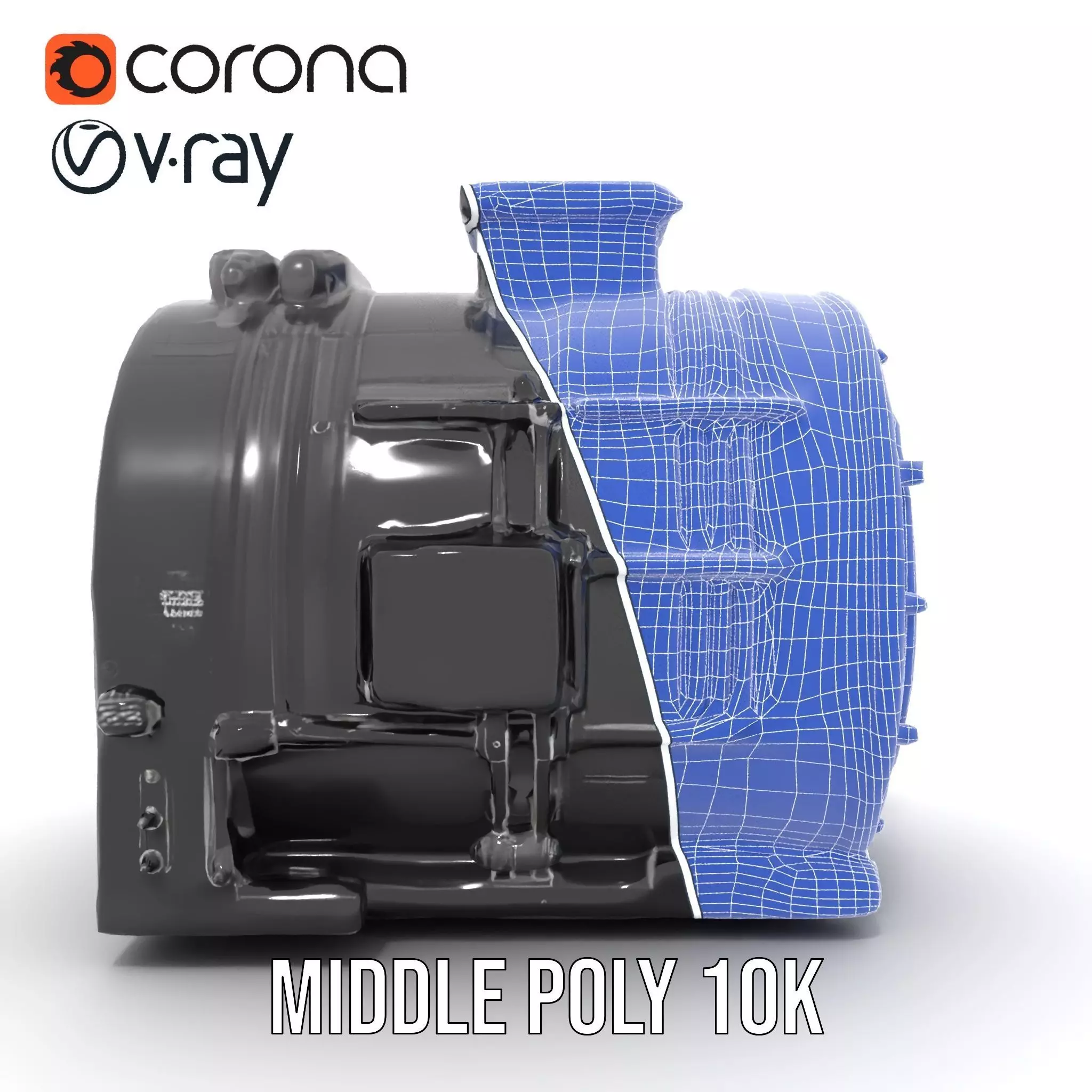 Industrial Generator model pack Low-poly 3D model_24