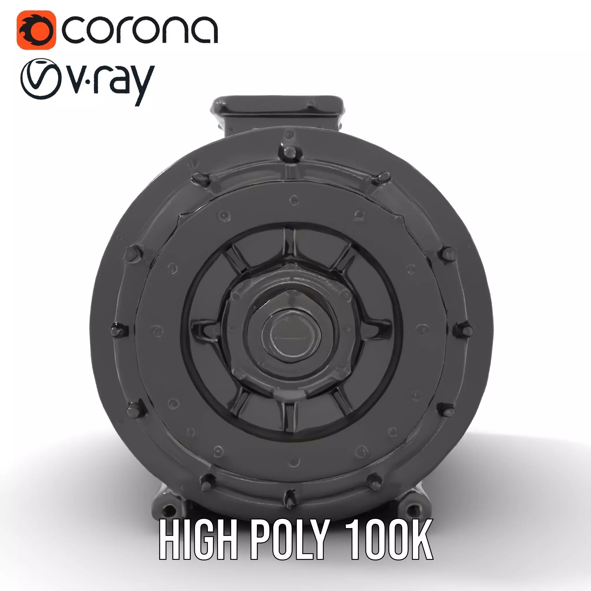 Industrial Generator model pack Low-poly 3D model_15