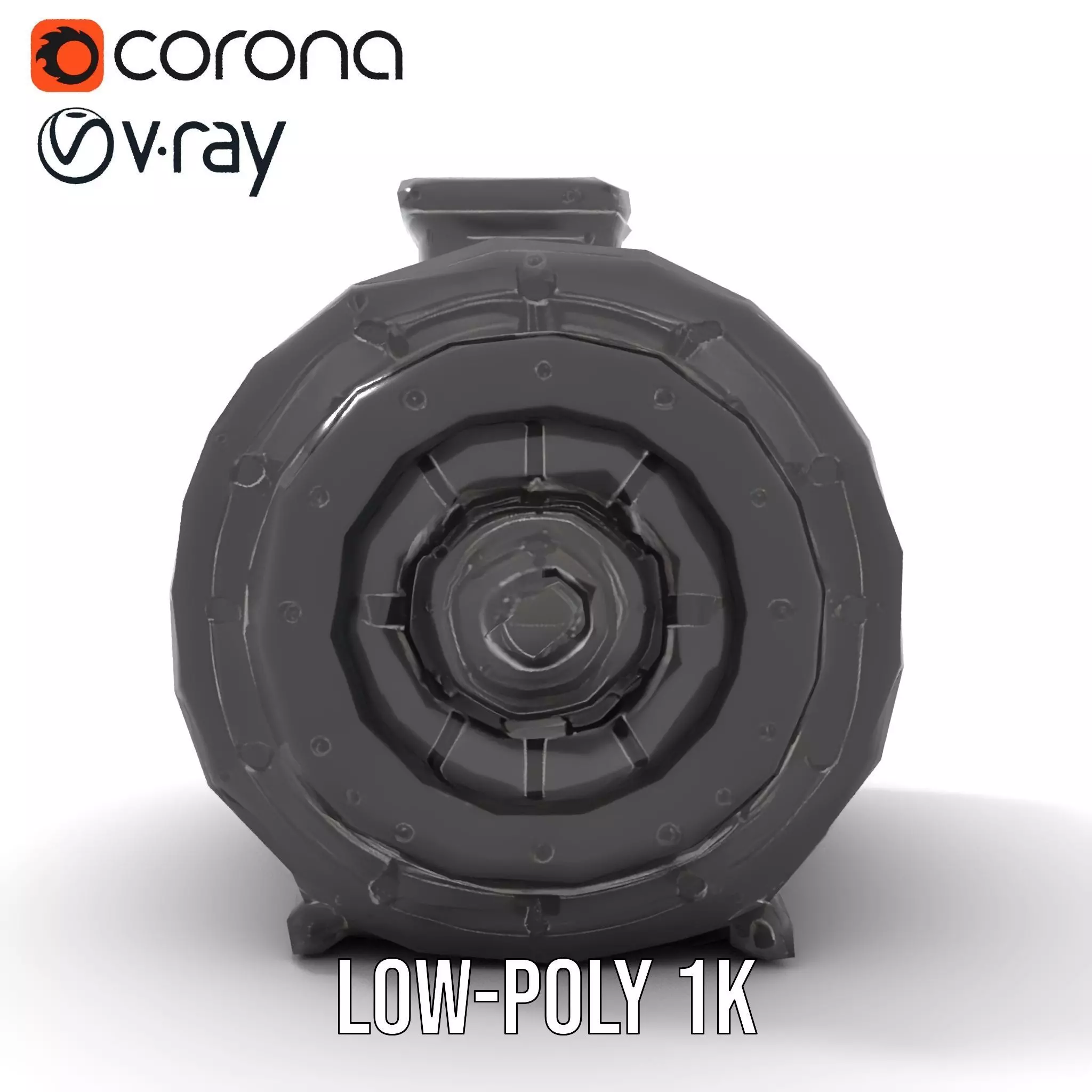 Industrial Generator model pack Low-poly 3D model_27