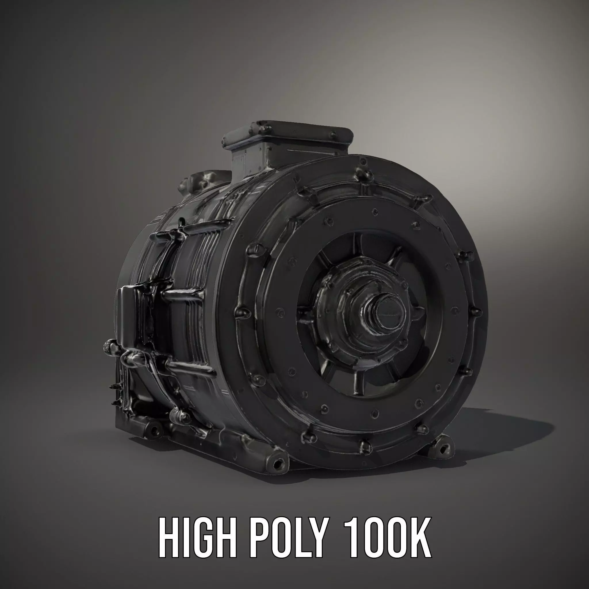 Industrial Generator model pack Low-poly 3D model_10
