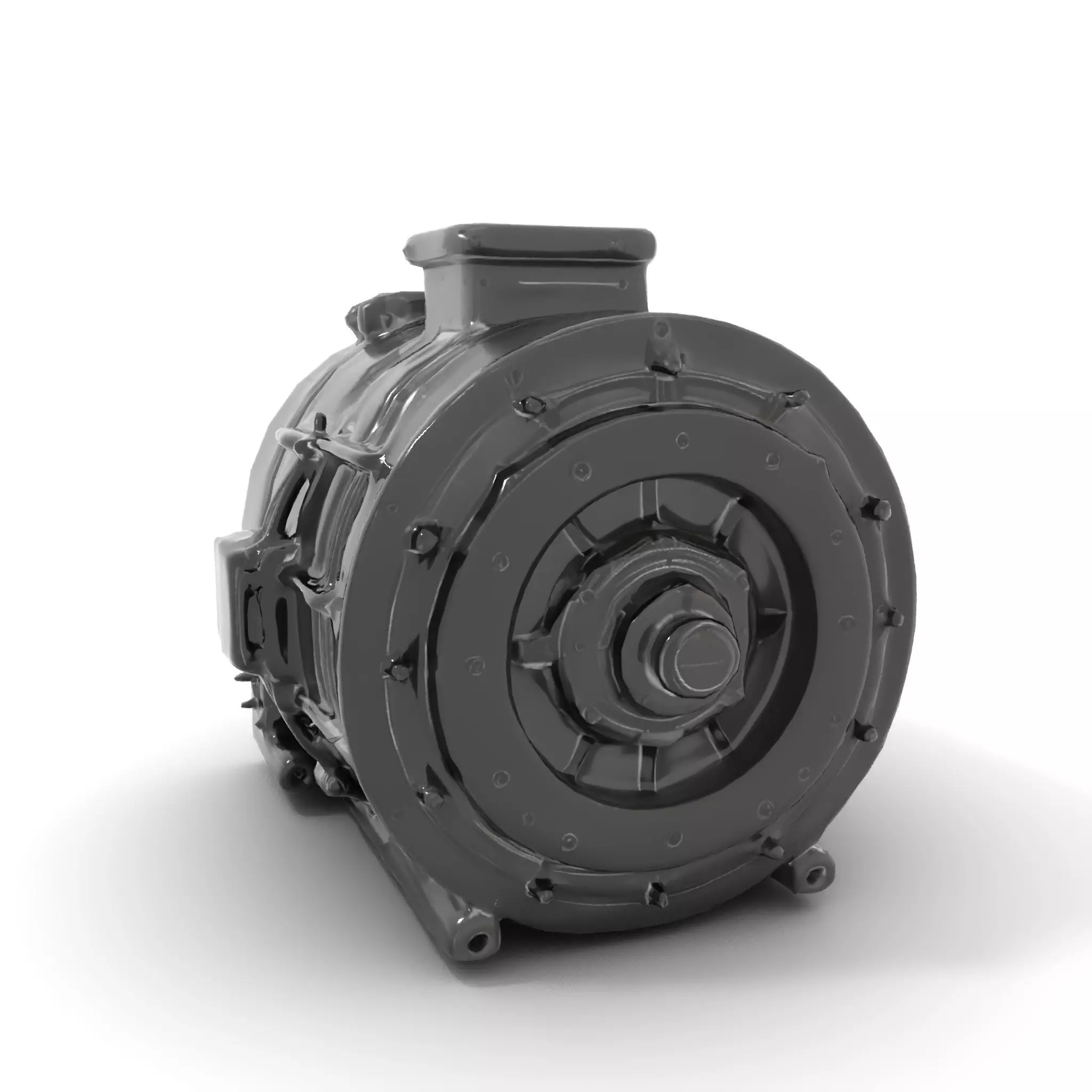Industrial Generator model pack Low-poly 3D model_5