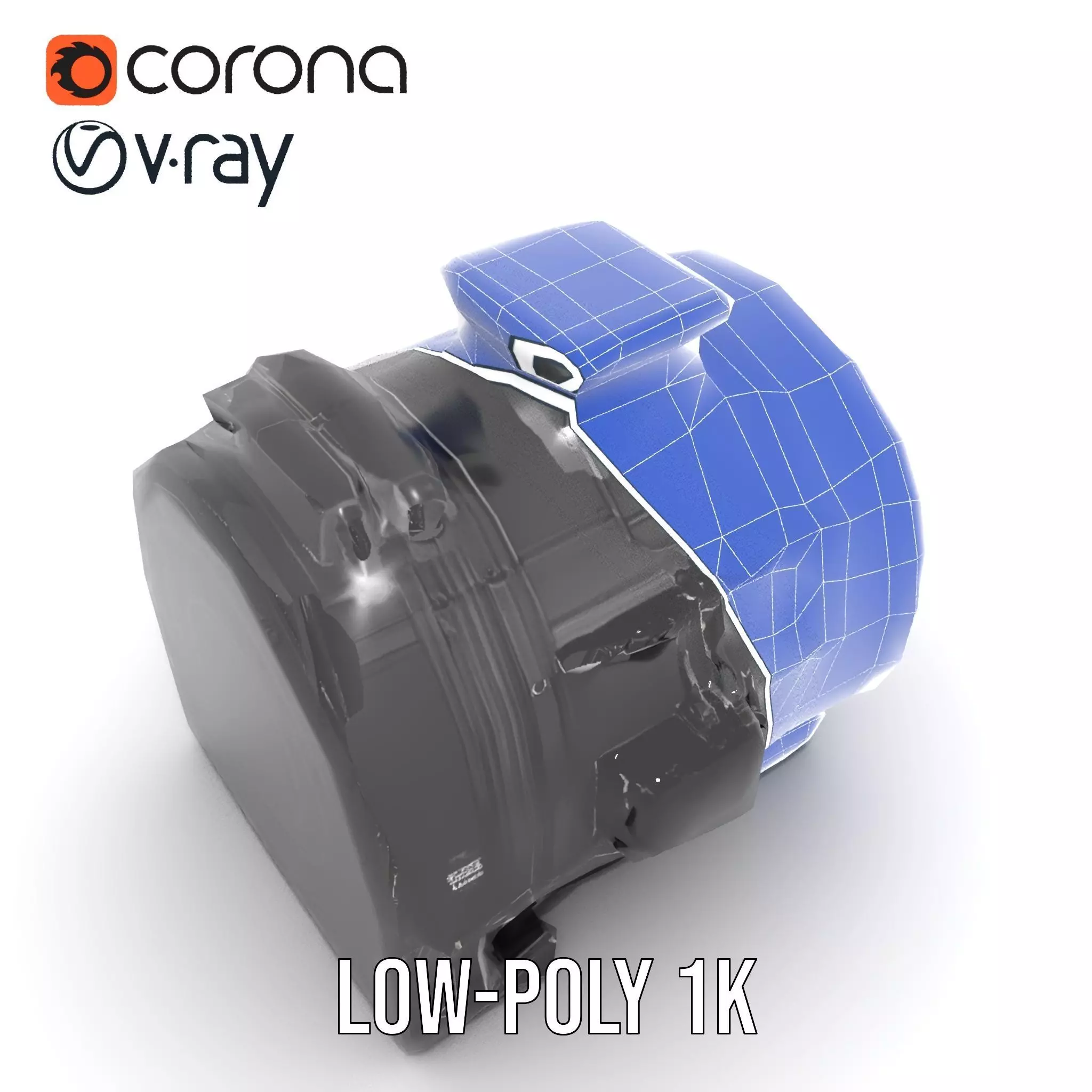 Industrial Generator model pack Low-poly 3D model_20