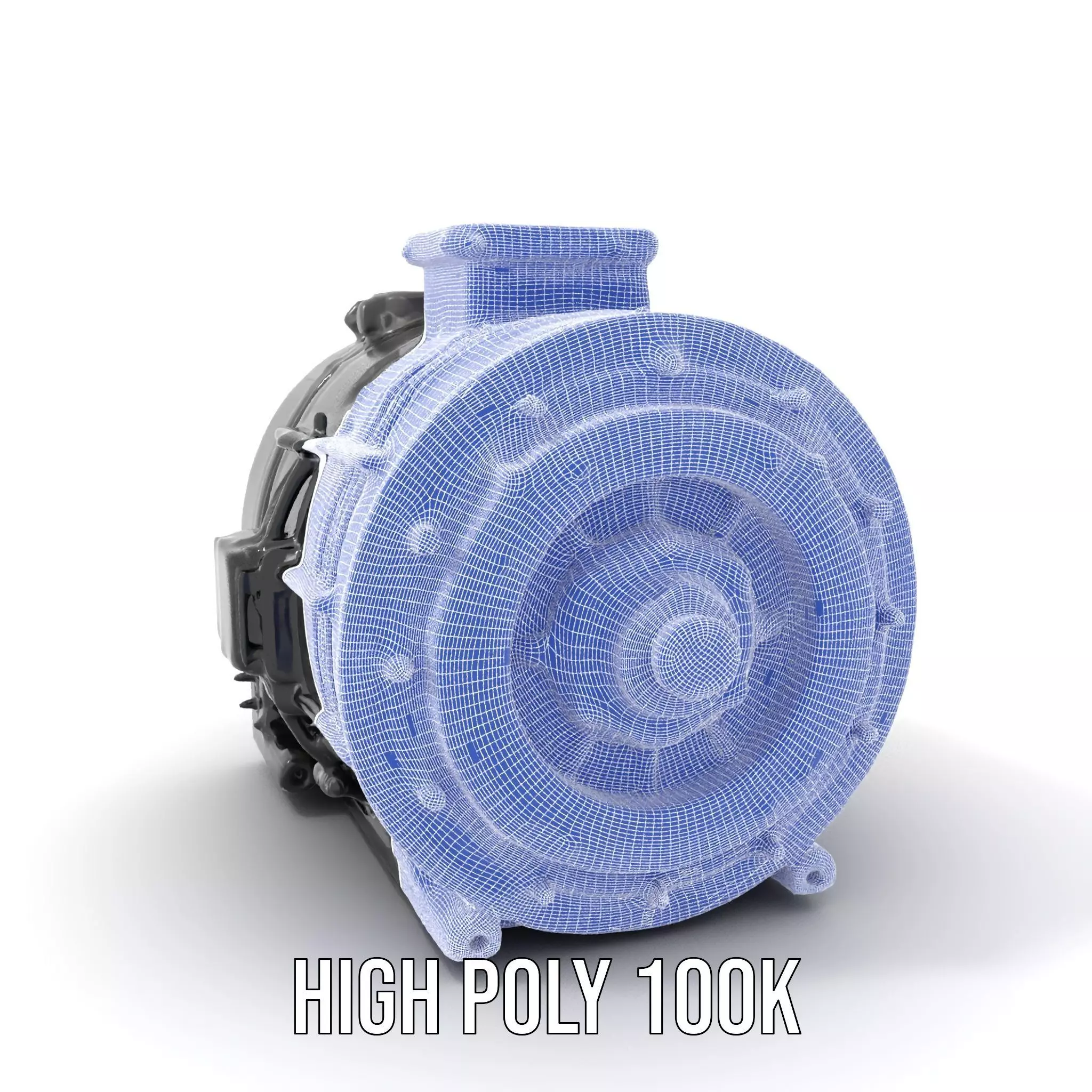 Industrial Generator model pack Low-poly 3D model_4