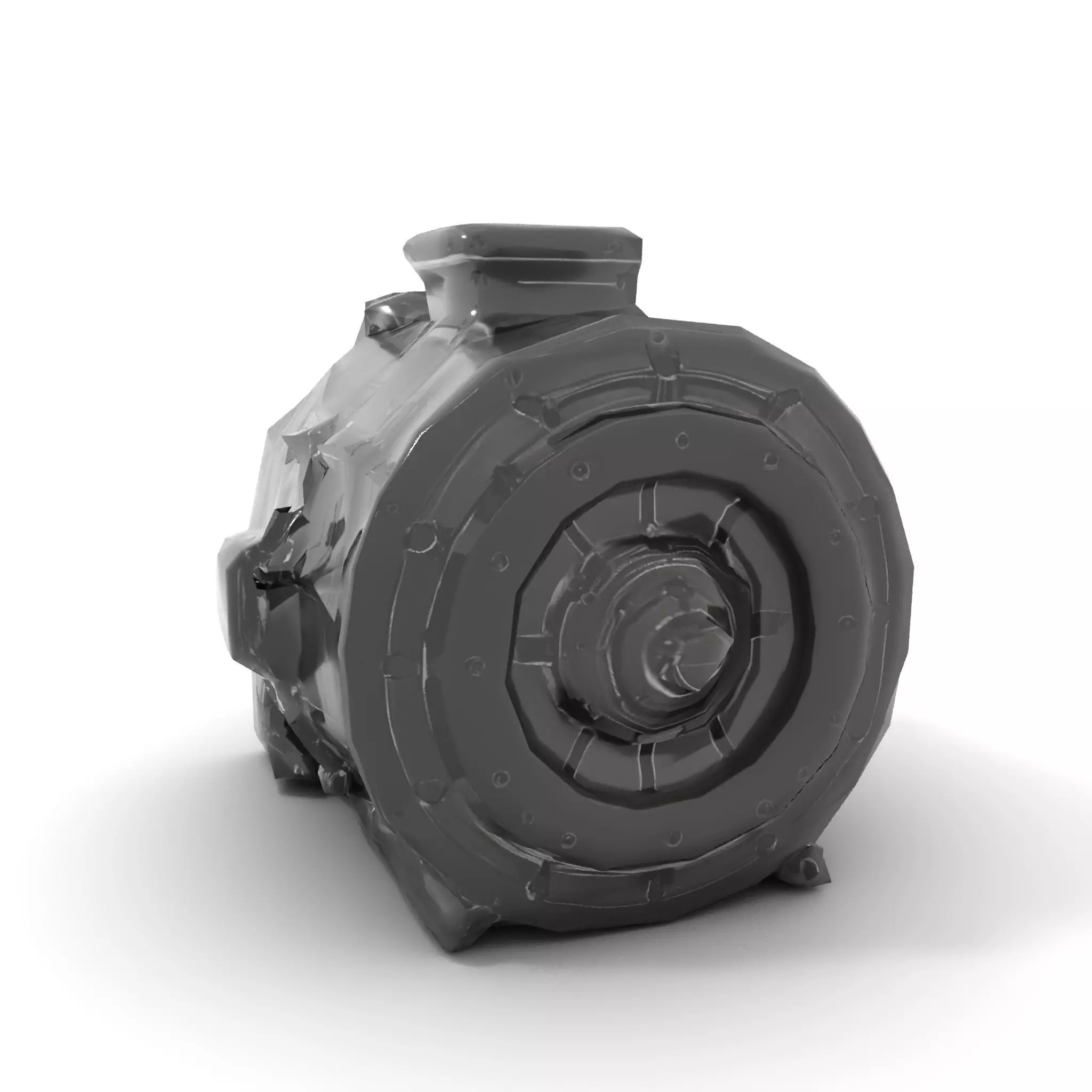 Industrial Generator model pack Low-poly 3D model_7
