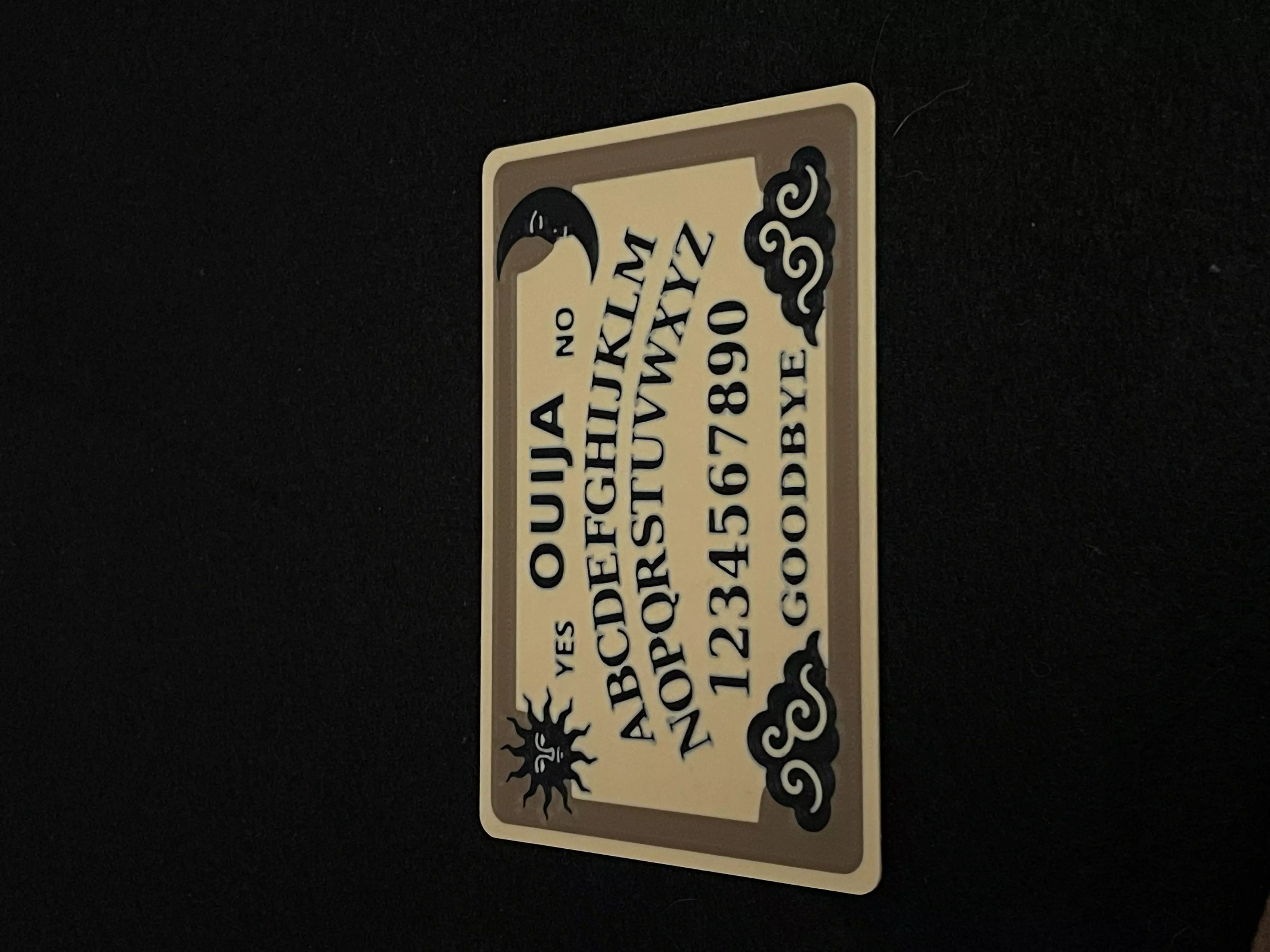Ouija Board Functional Fridge Magnet 3D print model_4
