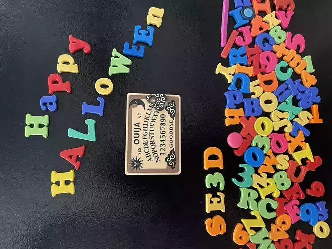 Ouija Board Functional Fridge Magnet 3D print model