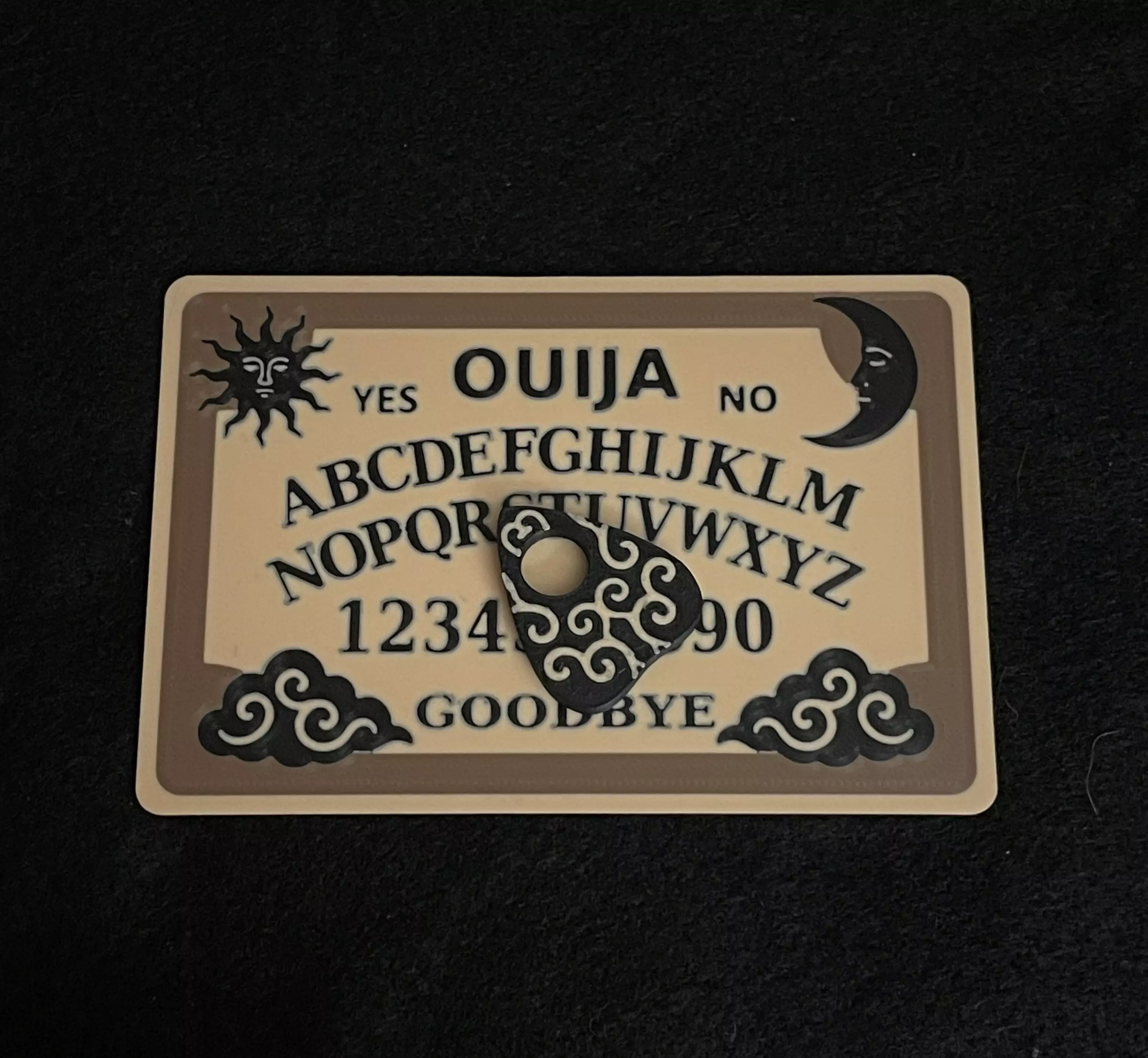 Ouija Board Functional Fridge Magnet 3D print model_1