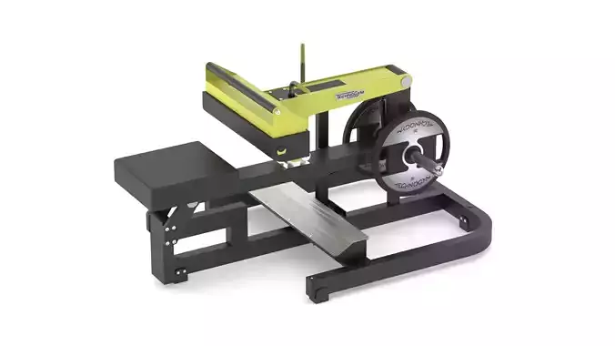 Technogym Plate Loaded Pure Seated Calf 3D model