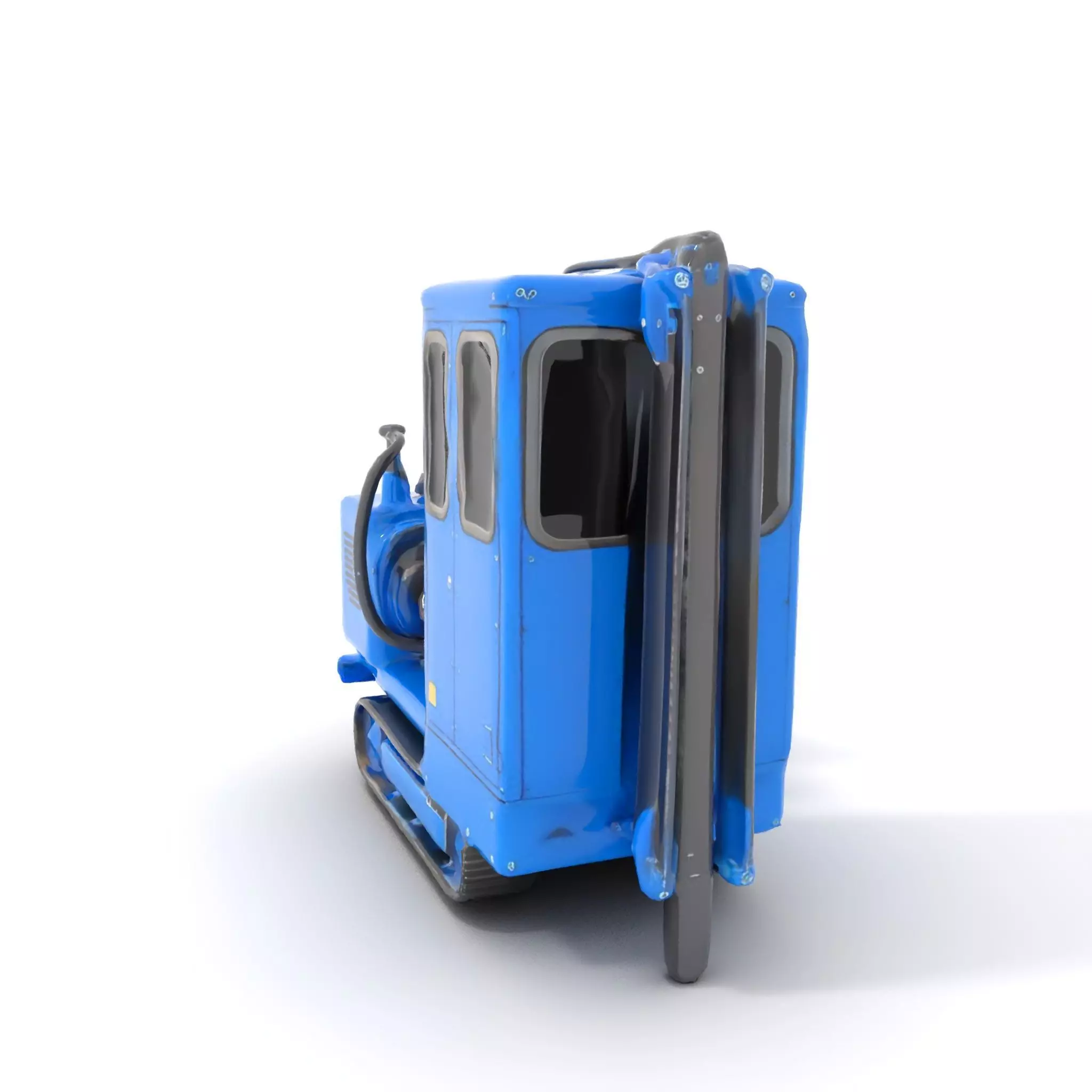 Blue Construction Drill model pack Low-poly 3D model_6