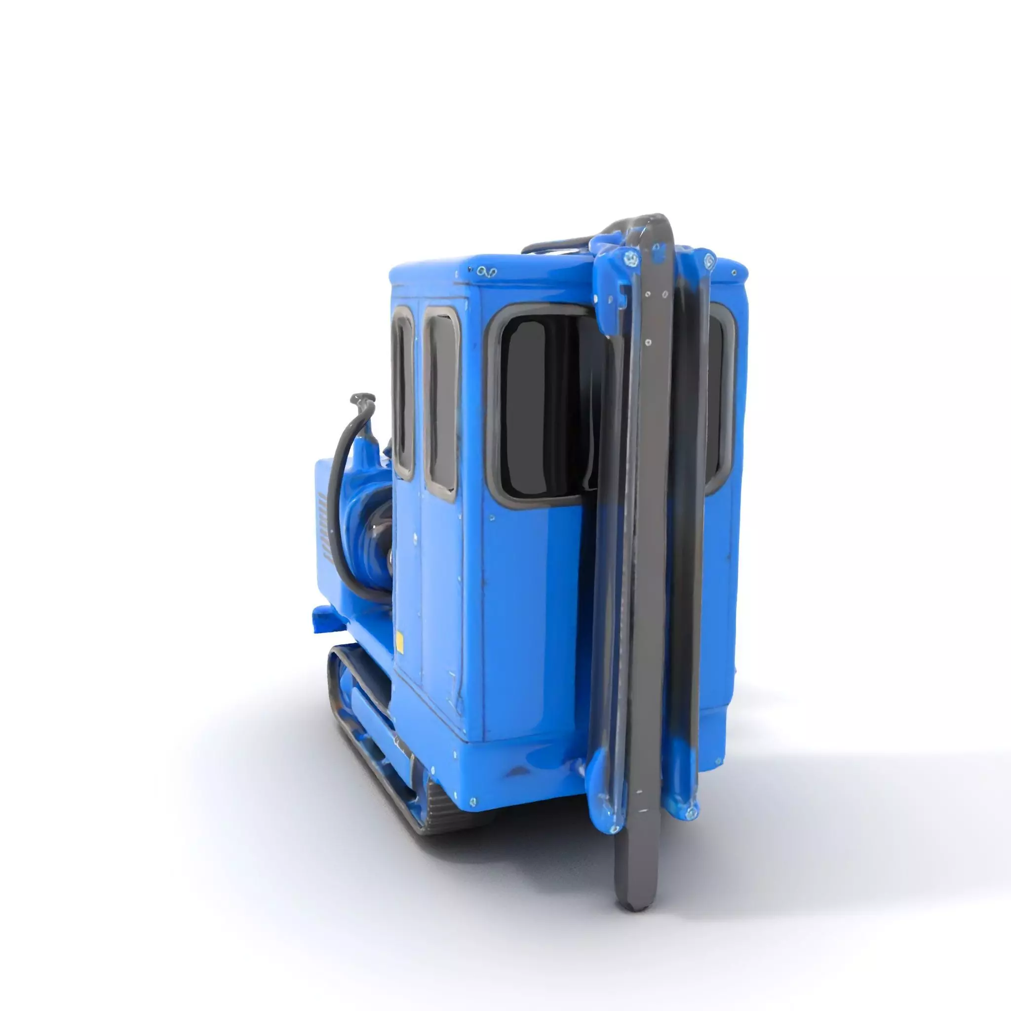 Blue Construction Drill model pack Low-poly 3D model_0