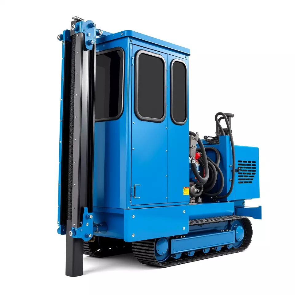 Blue Construction Drill model pack Low-poly 3D model_2