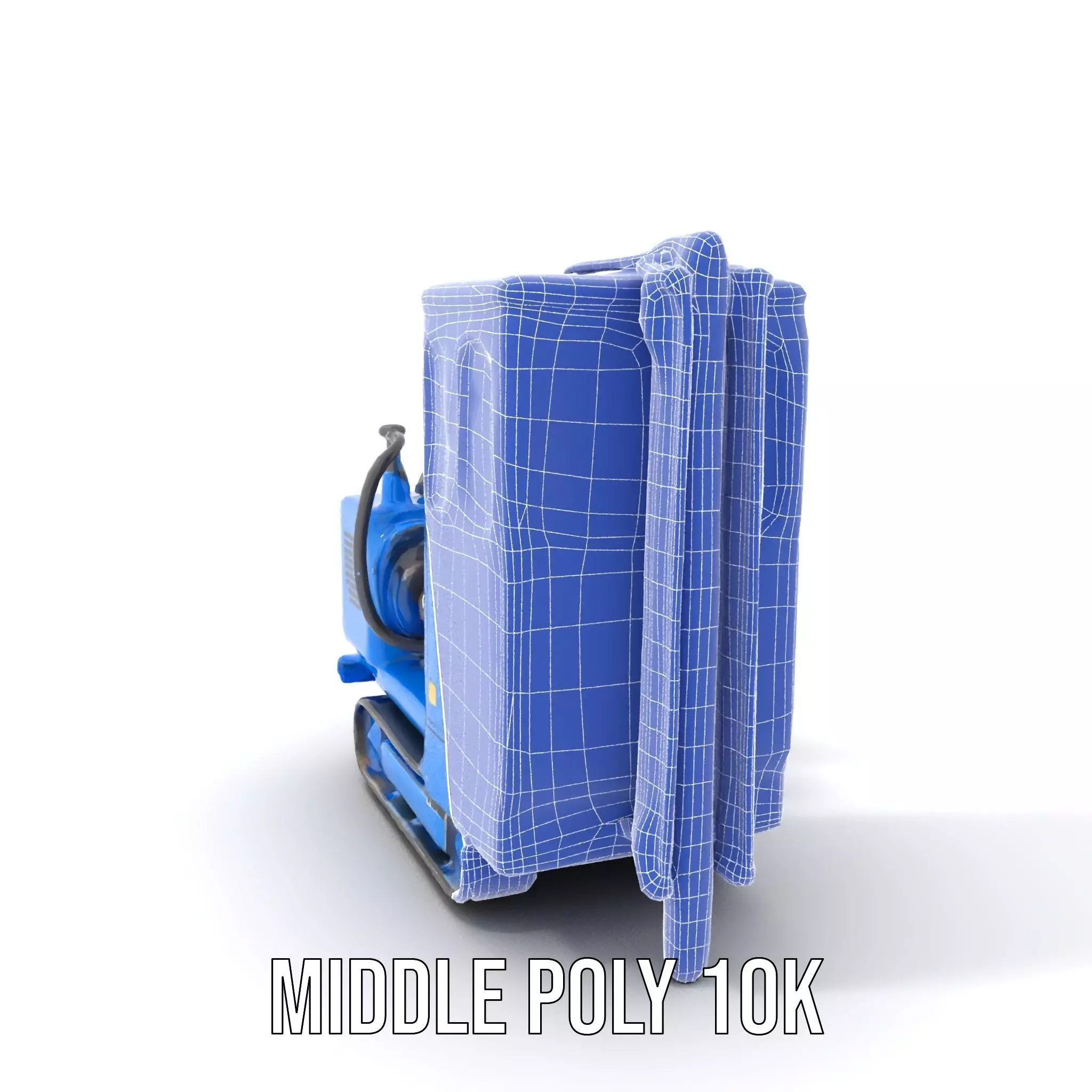 Blue Construction Drill model pack Low-poly 3D model_25