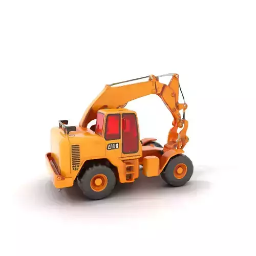 Vibrant Excavator model pack Low-poly 3D model