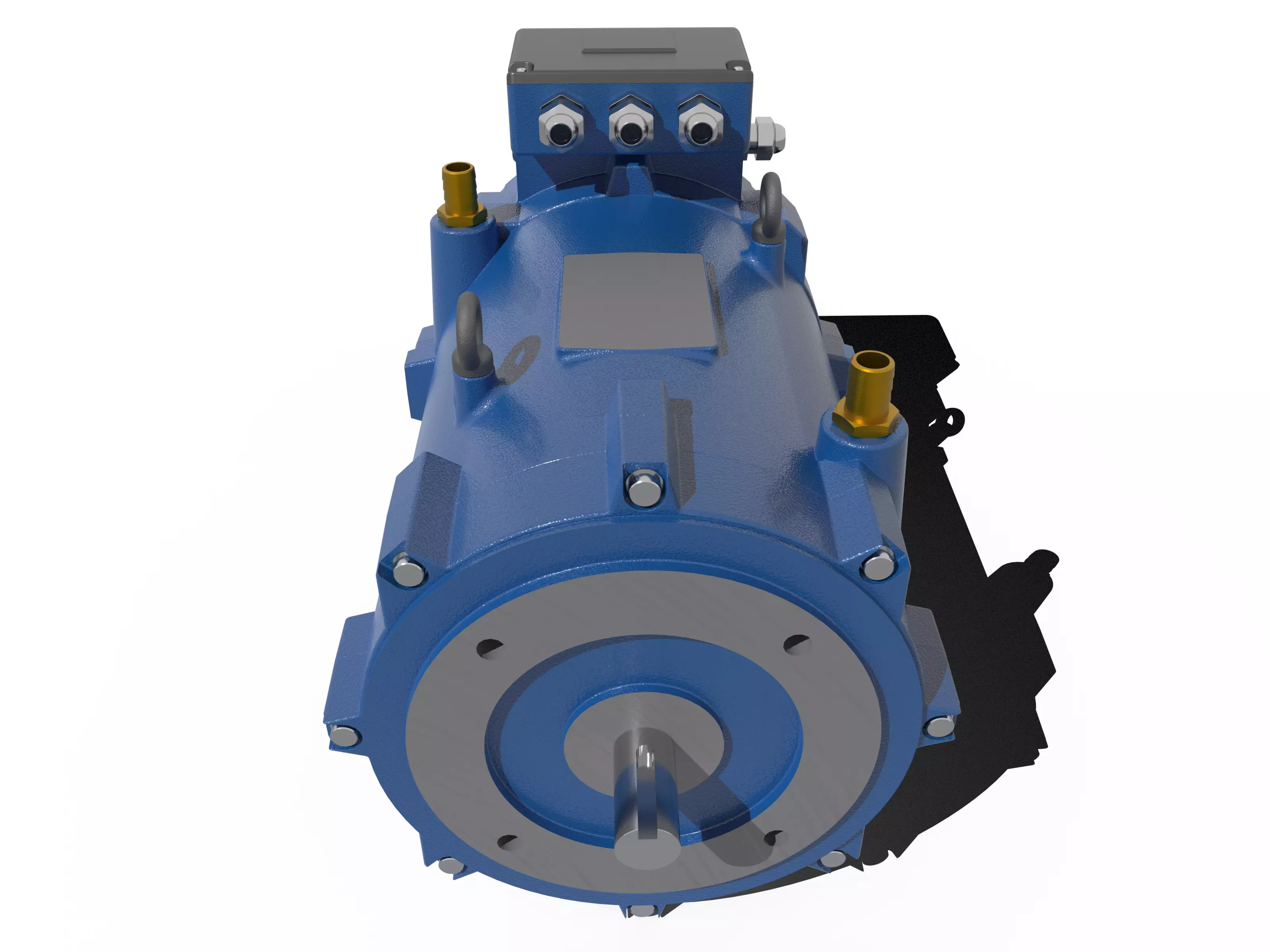 33kW Eletric Motor Free 3D model_1