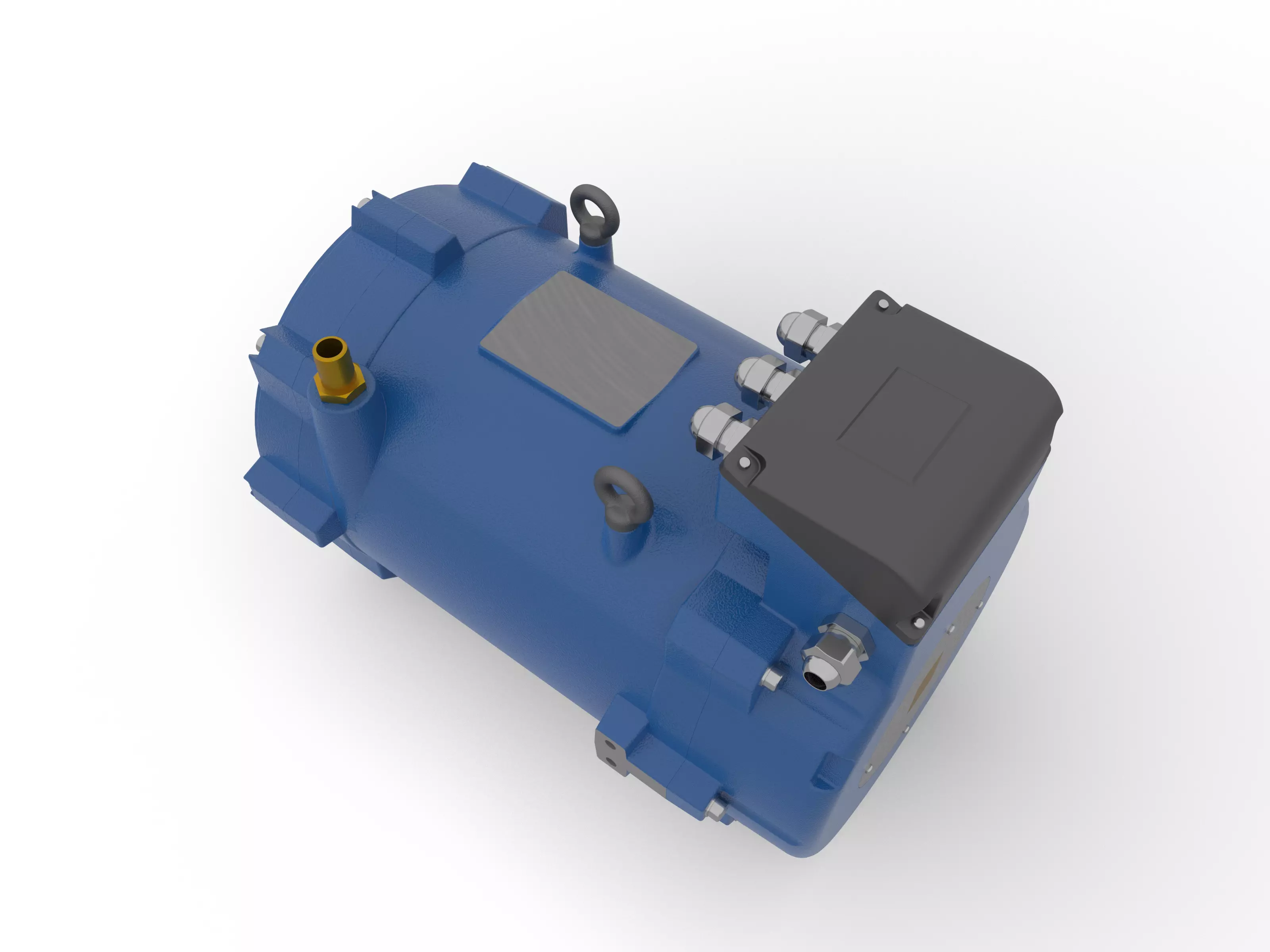 33kW Eletric Motor Free 3D model_8