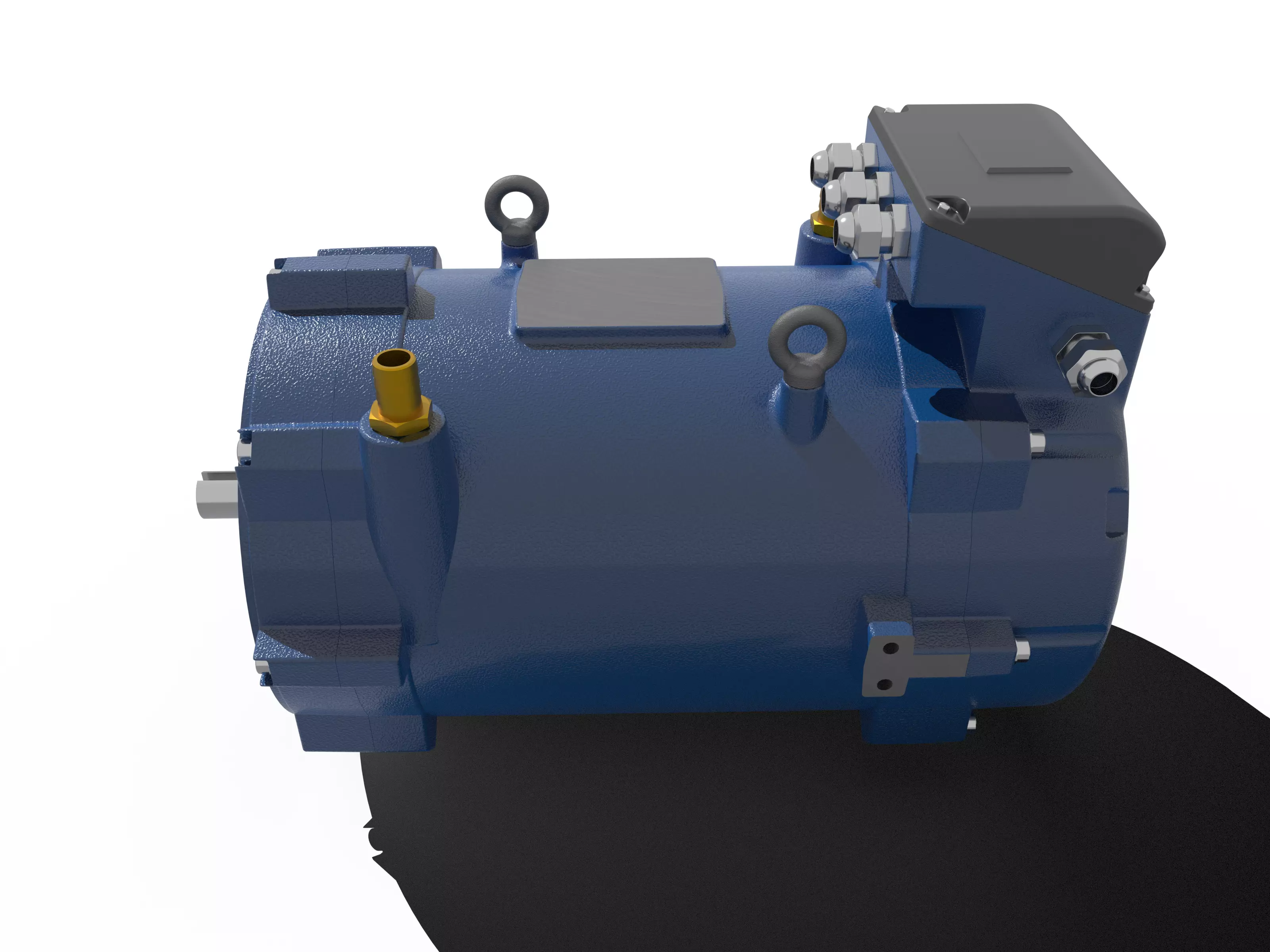 33kW Eletric Motor Free 3D model_3
