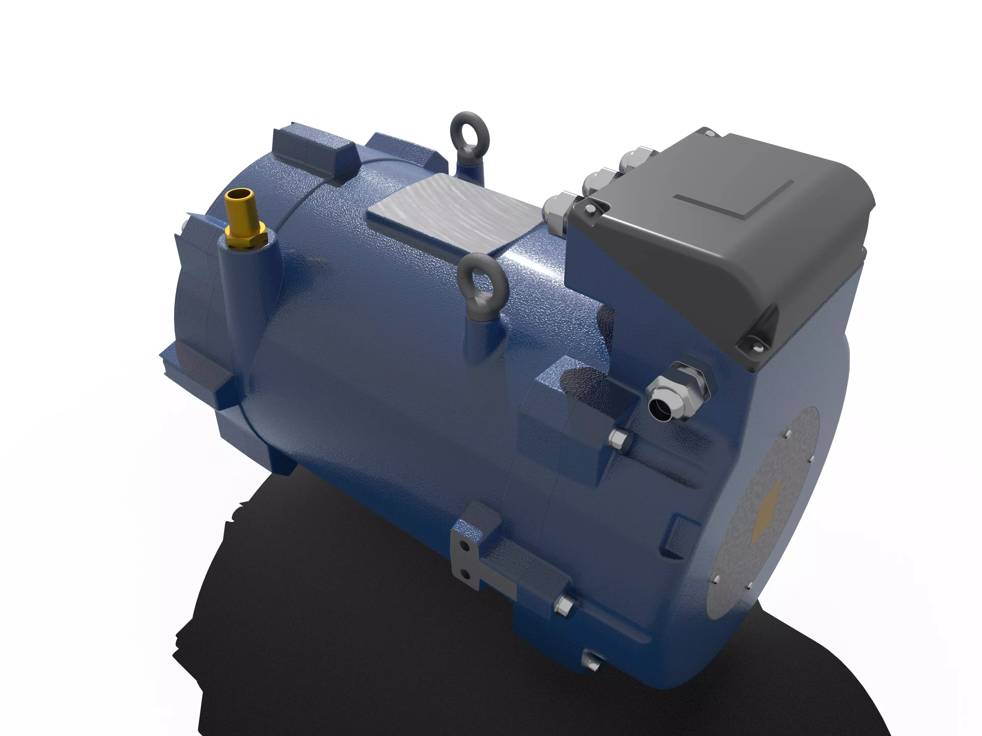 33kW Eletric Motor Free 3D model_4