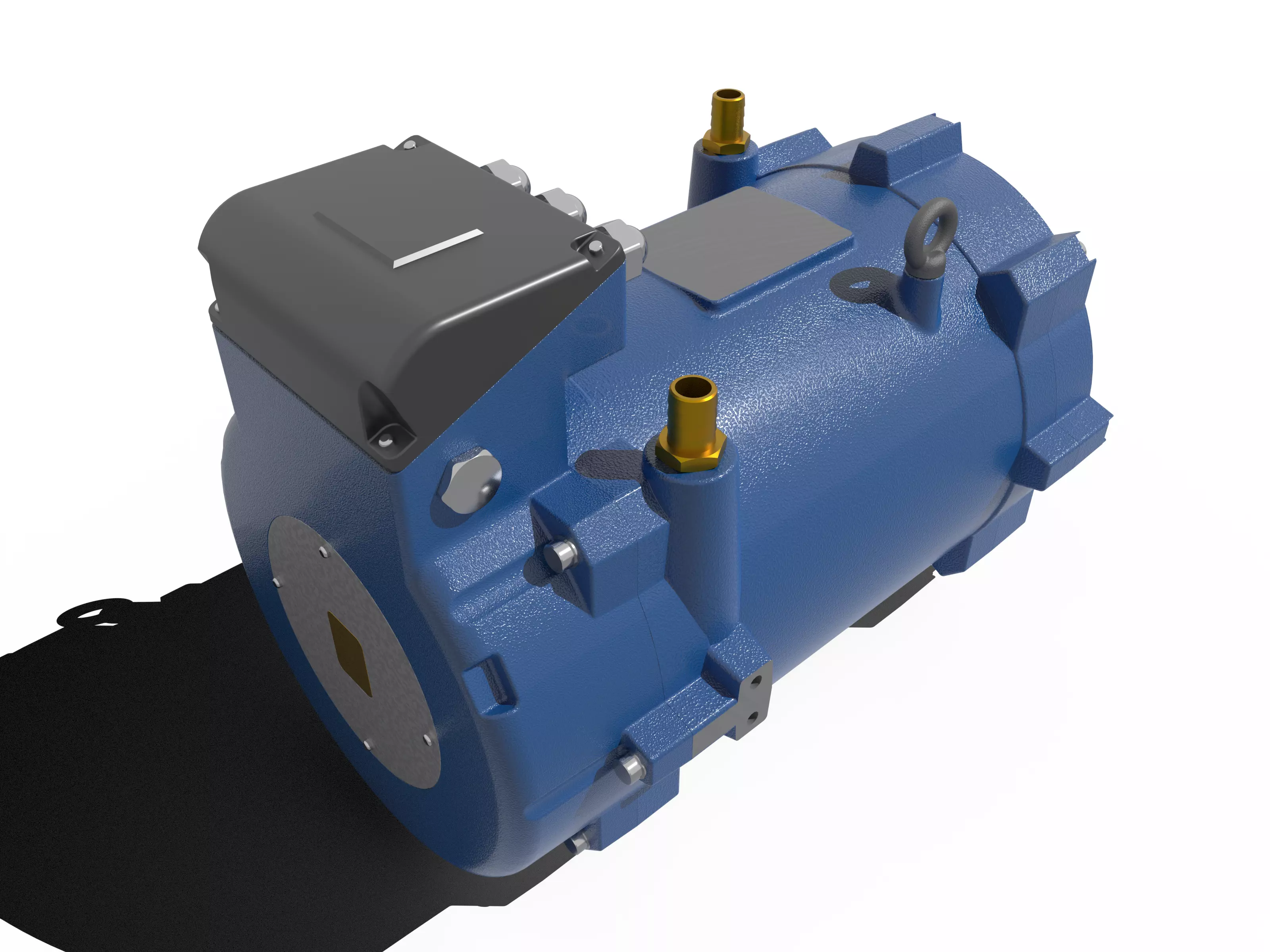 33kW Eletric Motor Free 3D model_6
