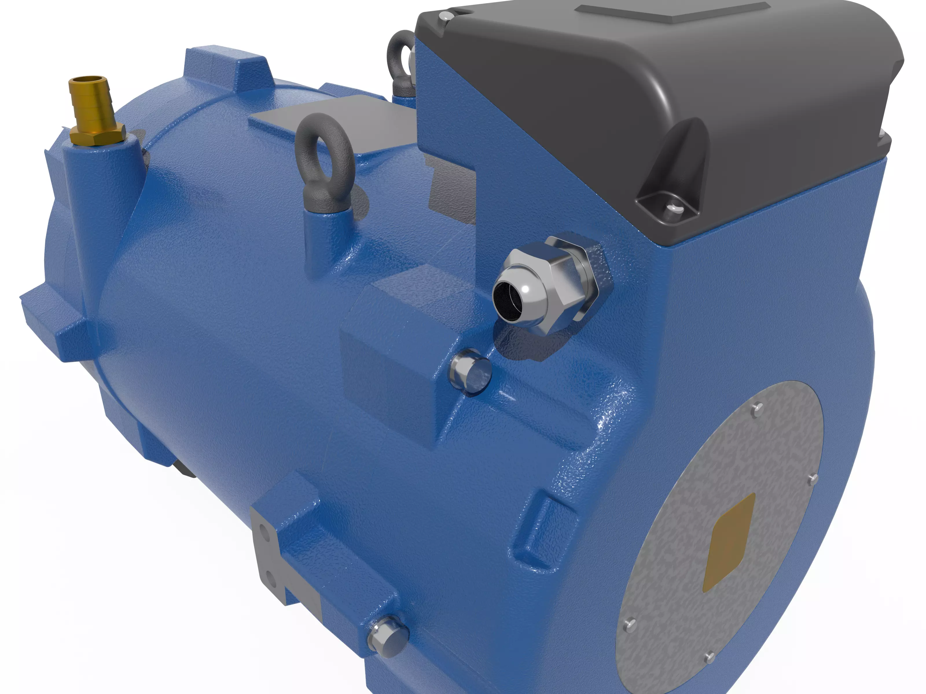 33kW Eletric Motor Free 3D model_9