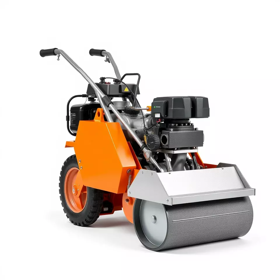 Vibrant Orange Compactor model pack Low-poly 3D model_2