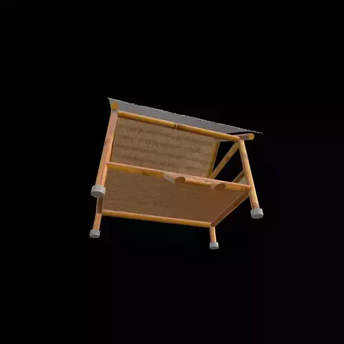 Bamboo Hut Series 01 PBR 4K 3D model 4