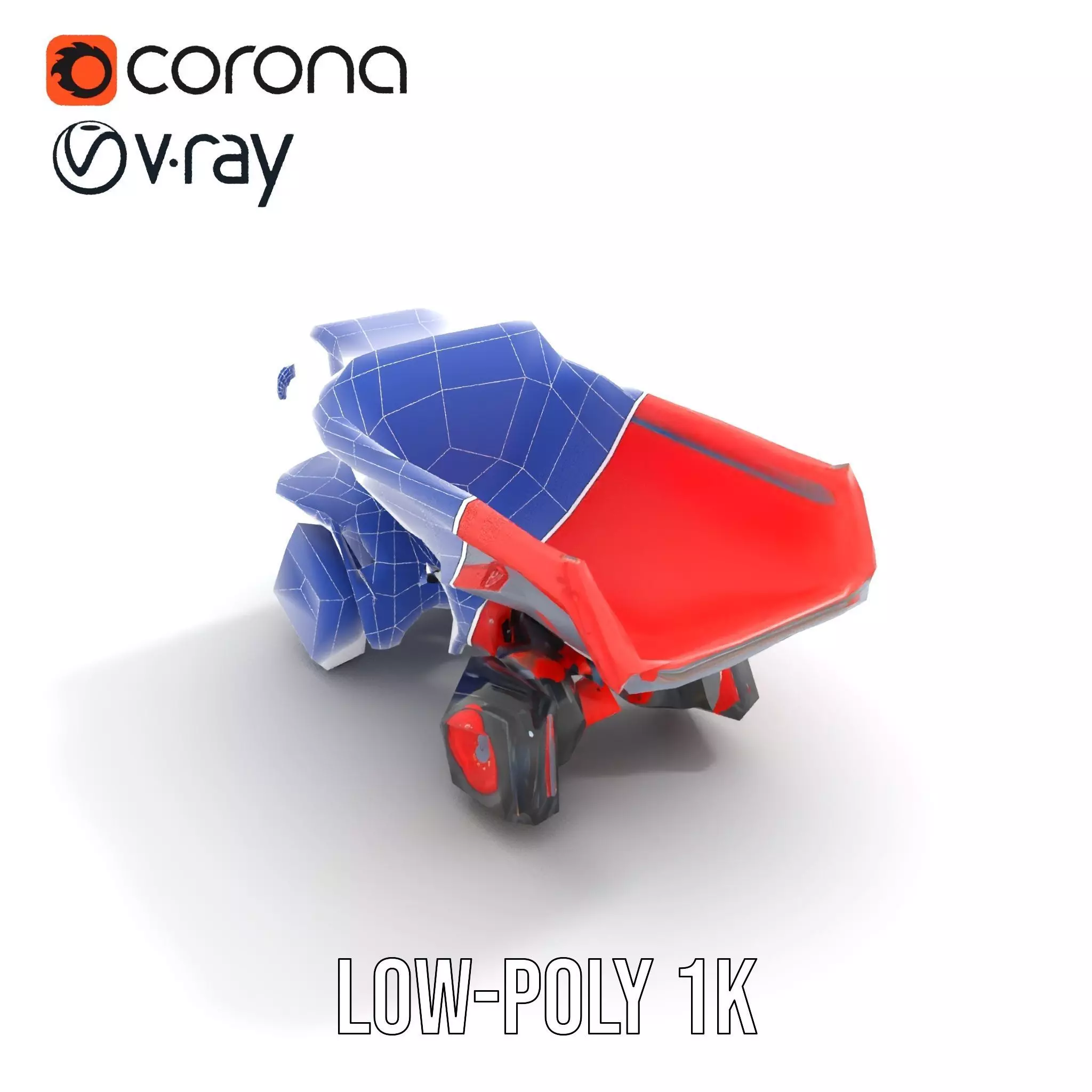 Robust Dump Truck model pack Low-poly 3D model_23