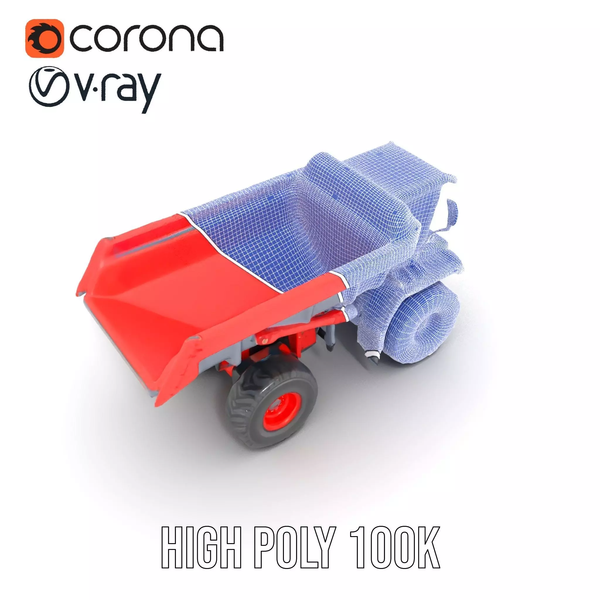Robust Dump Truck model pack Low-poly 3D model_34
