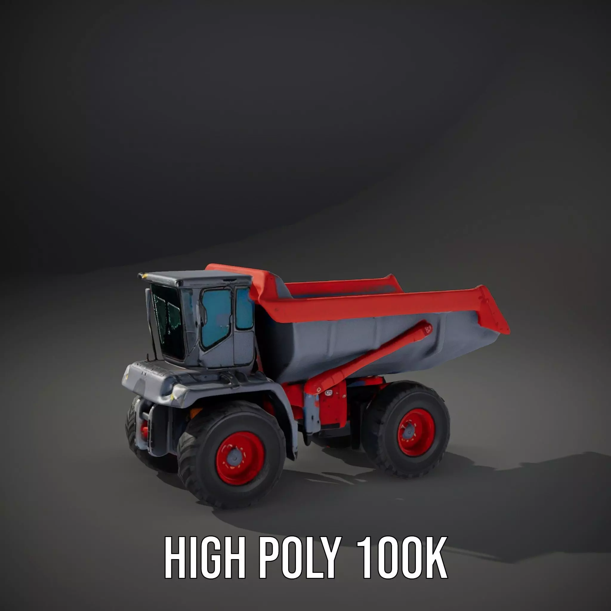 Robust Dump Truck model pack Low-poly 3D model_8