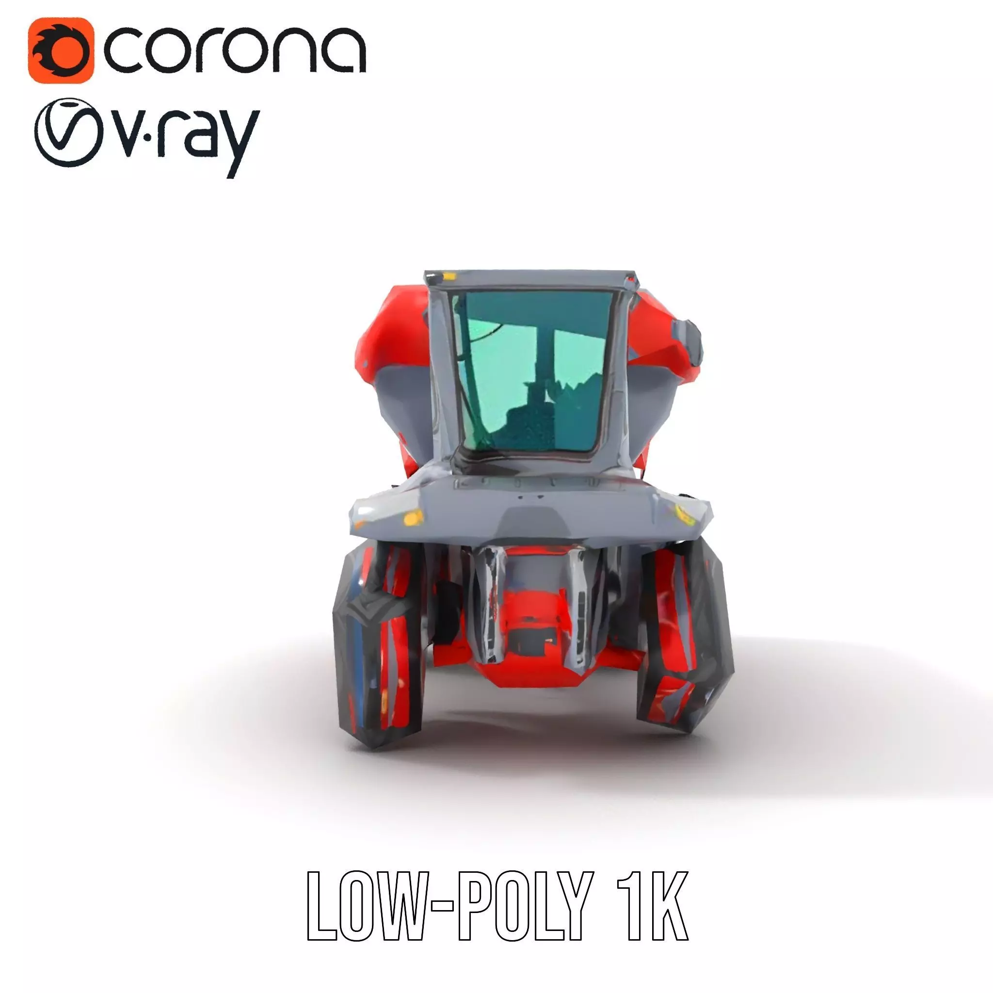 Robust Dump Truck model pack Low-poly 3D model_7