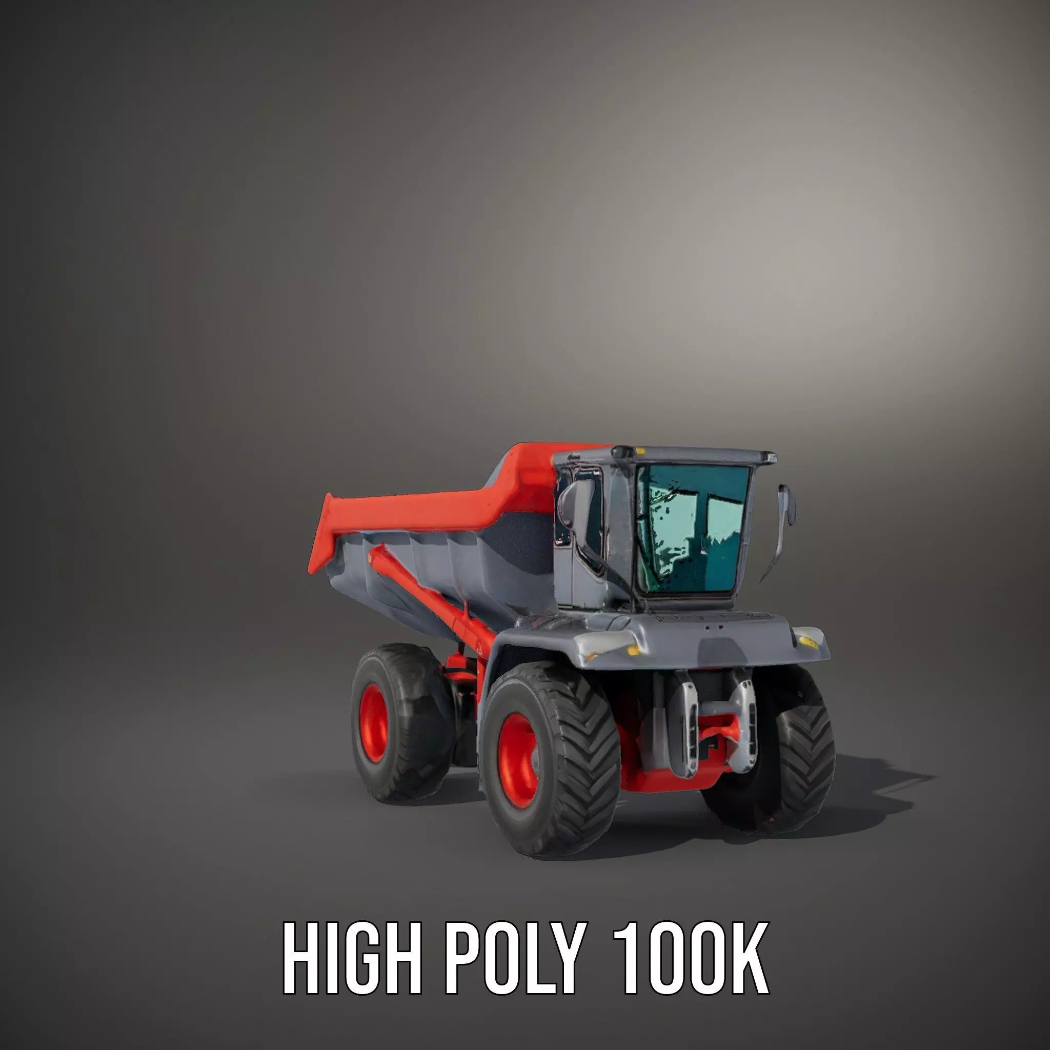 Robust Dump Truck model pack Low-poly 3D model_10