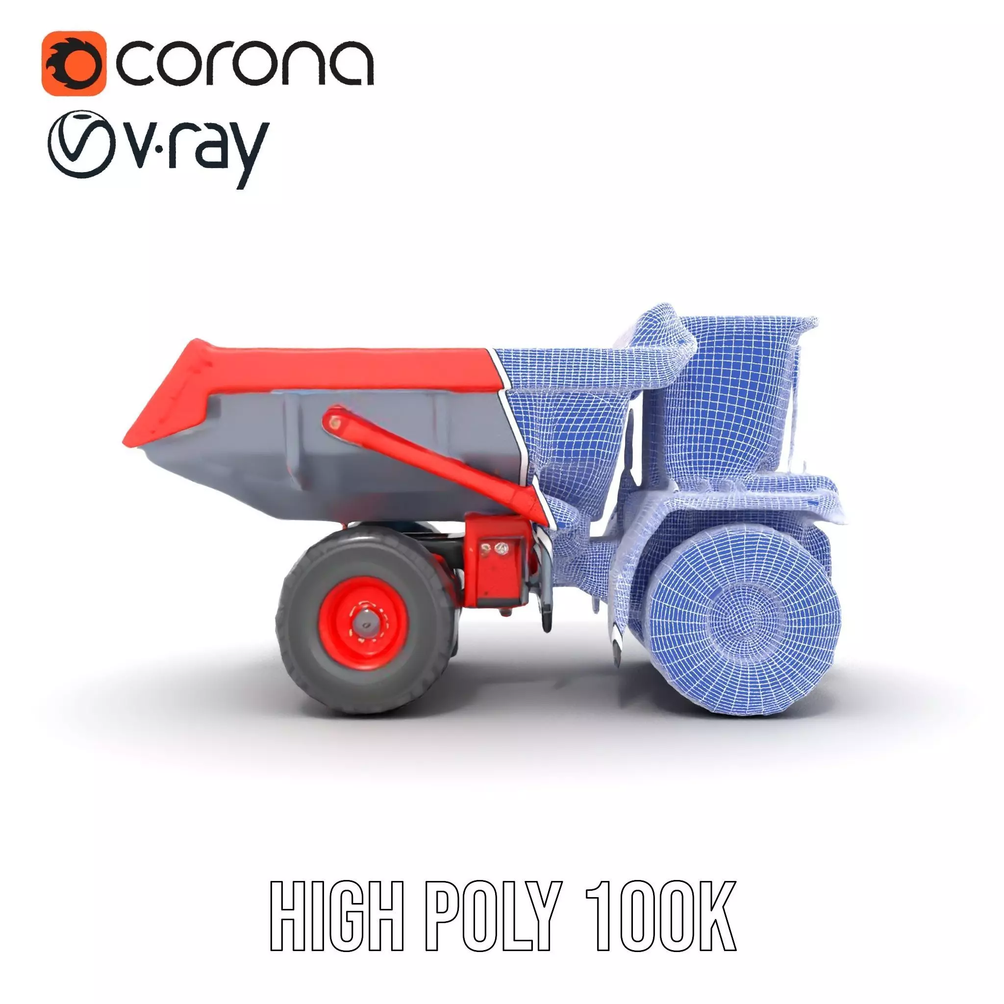 Robust Dump Truck model pack Low-poly 3D model_31