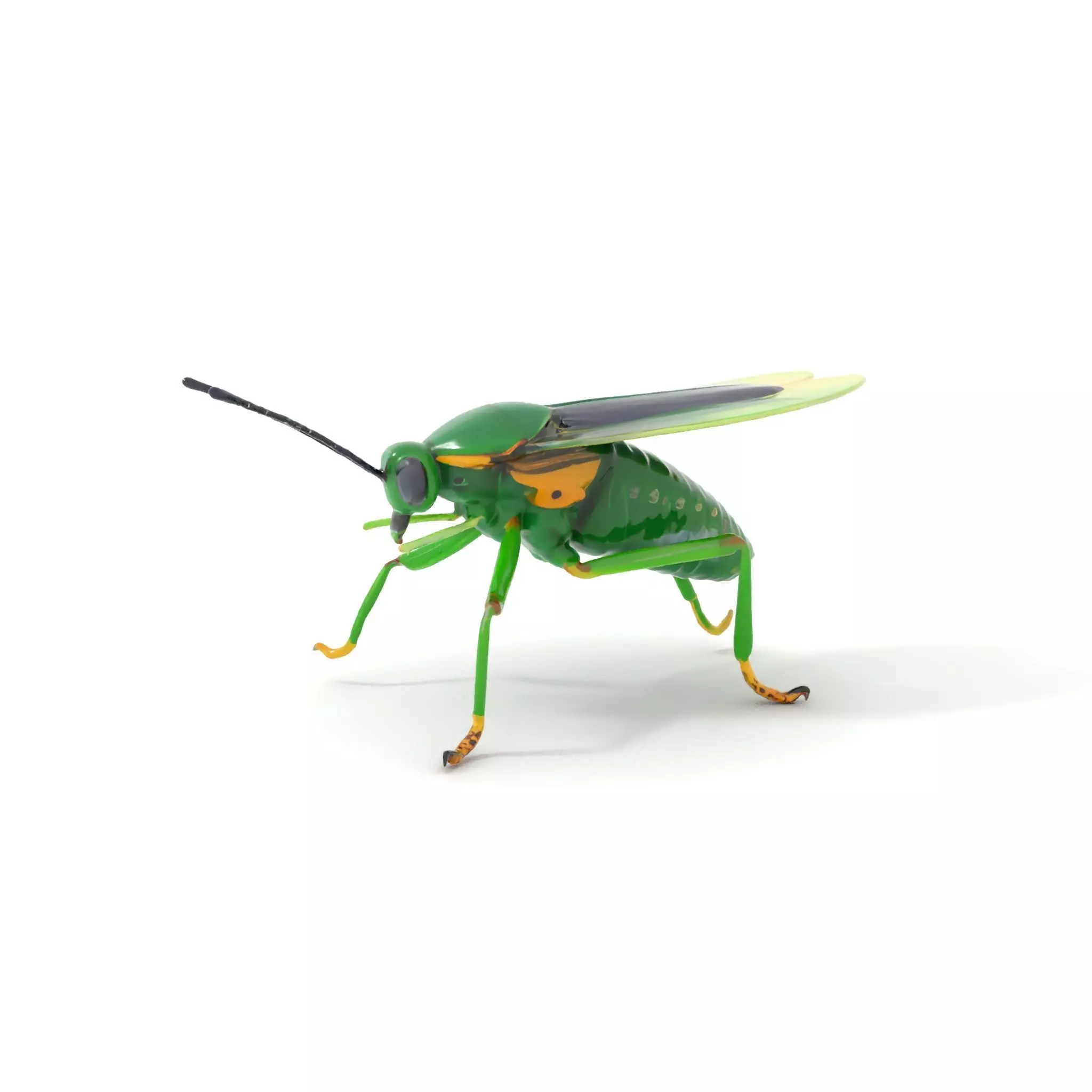 Green Insect Drone model pack Low-poly 3D model_0