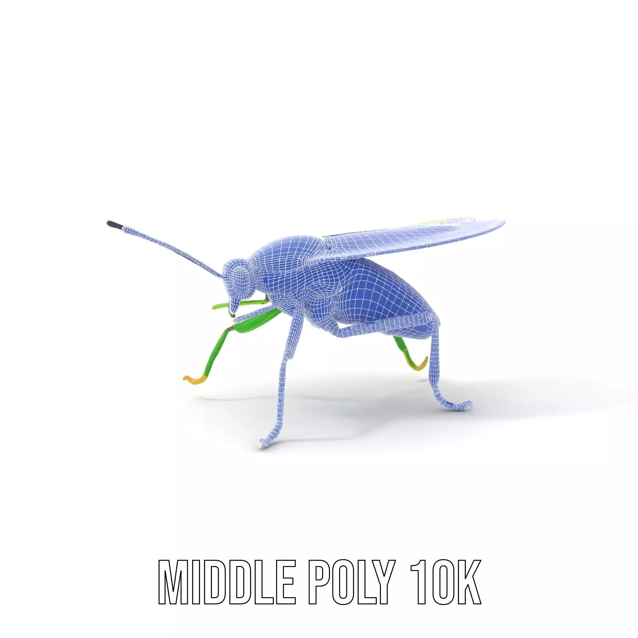 Green Insect Drone model pack Low-poly 3D model_27