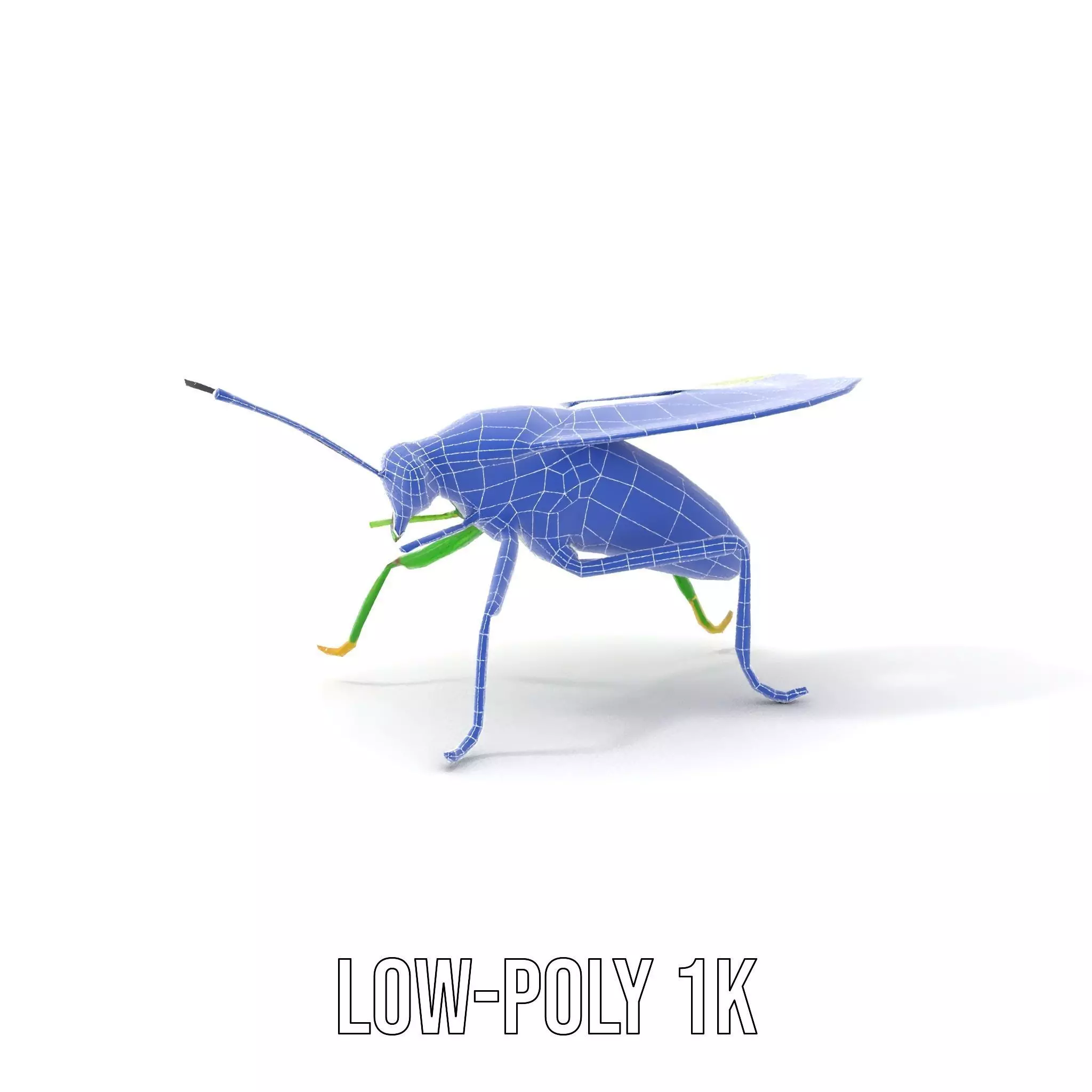 Green Insect Drone model pack Low-poly 3D model_28
