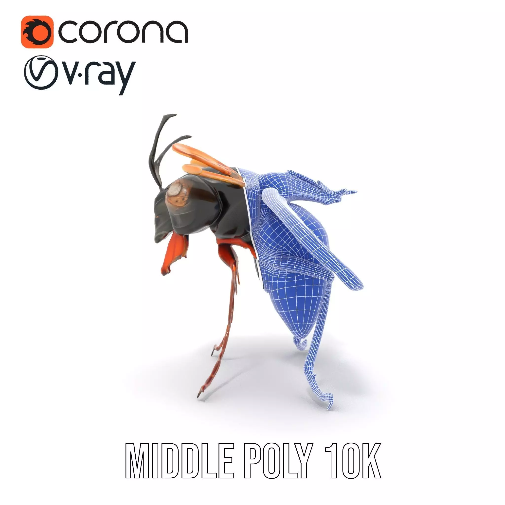 Steampunk Cicada model pack Low-poly 3D model_27