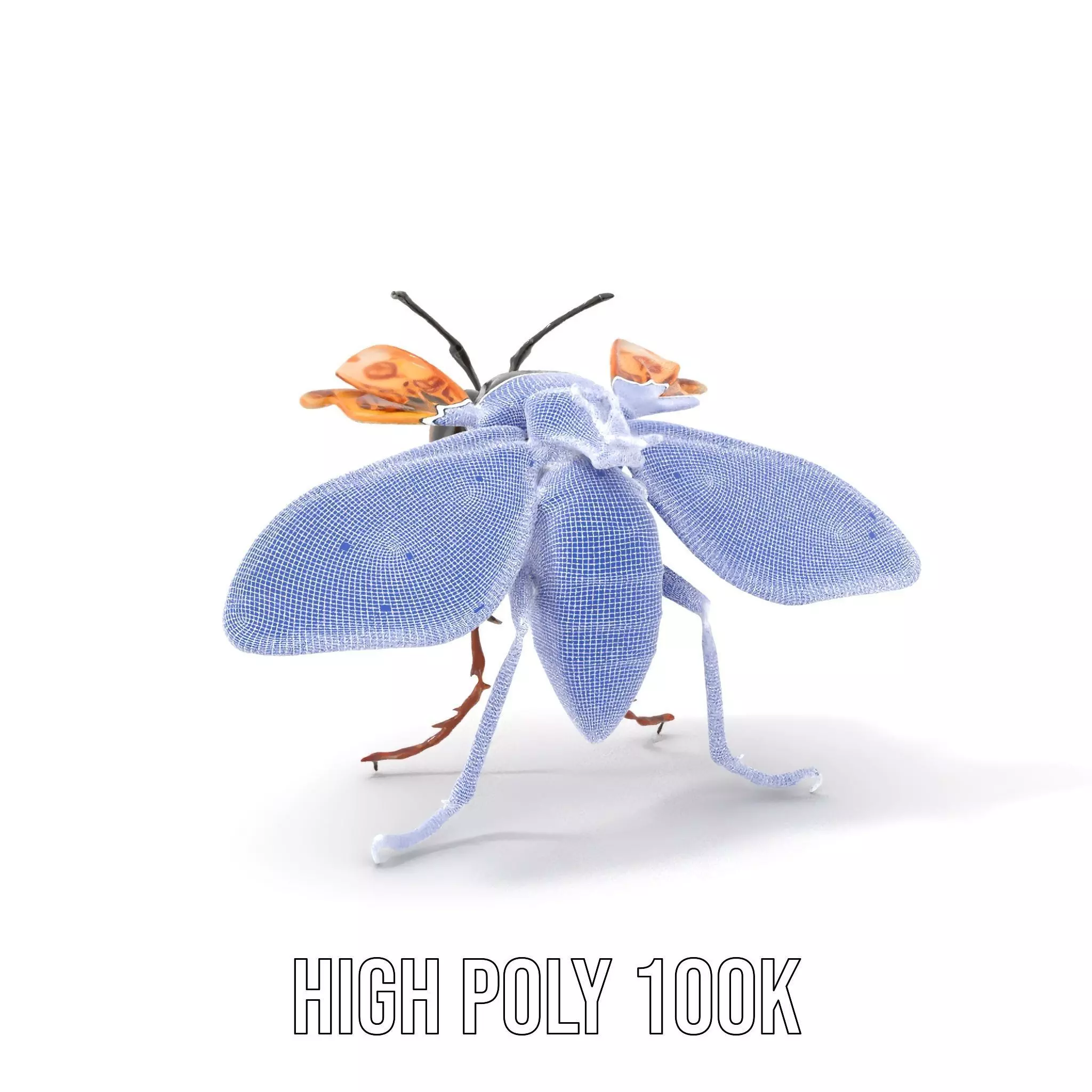 Steampunk Cicada model pack Low-poly 3D model_4