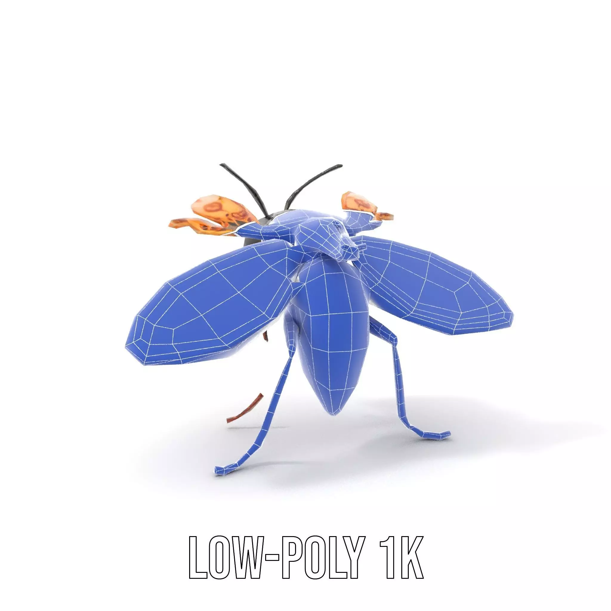 Steampunk Cicada model pack Low-poly 3D model_12