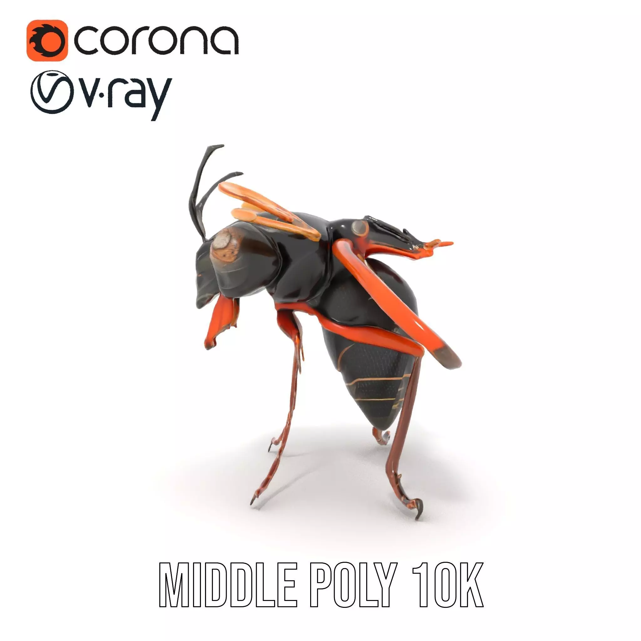 Steampunk Cicada model pack Low-poly 3D model_21