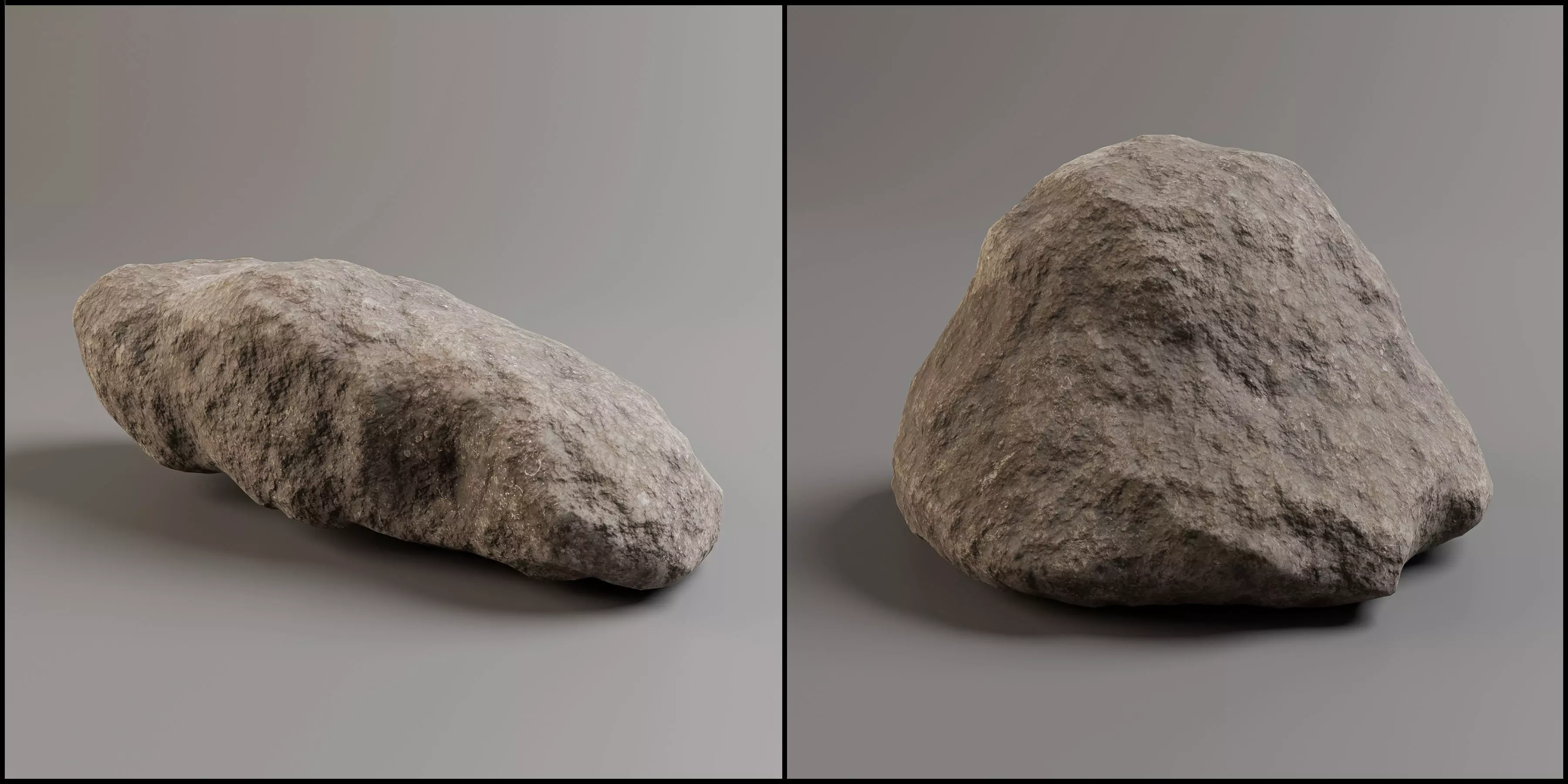 30 Low poly Rock Collection 3D model_2
