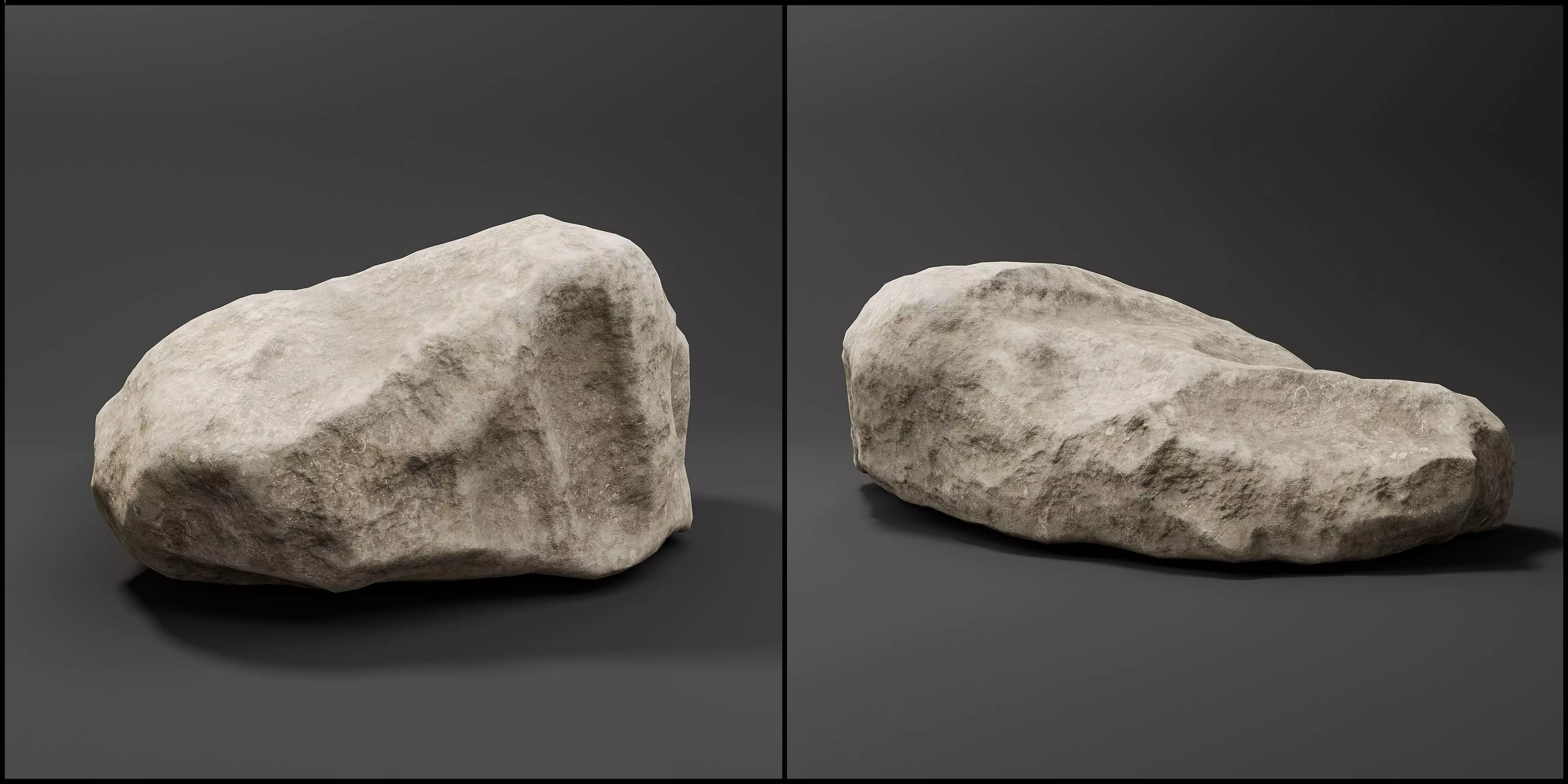 30 Low poly Rock Collection 3D model_6