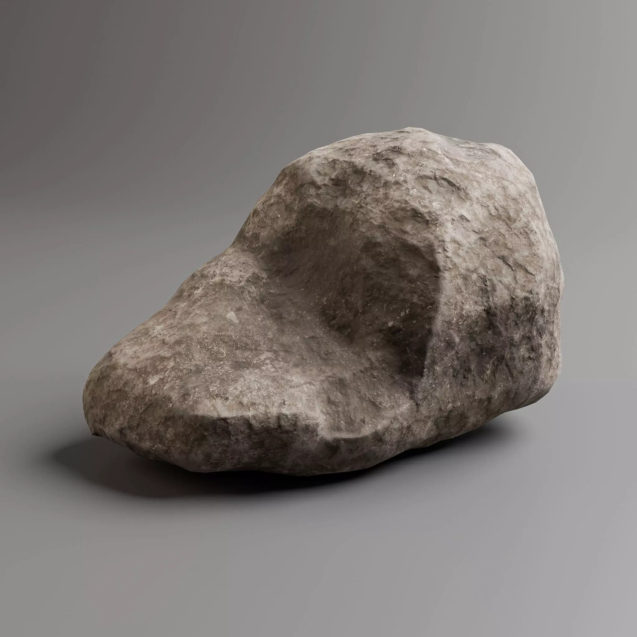 30 Low poly Rock Collection 3D model_17