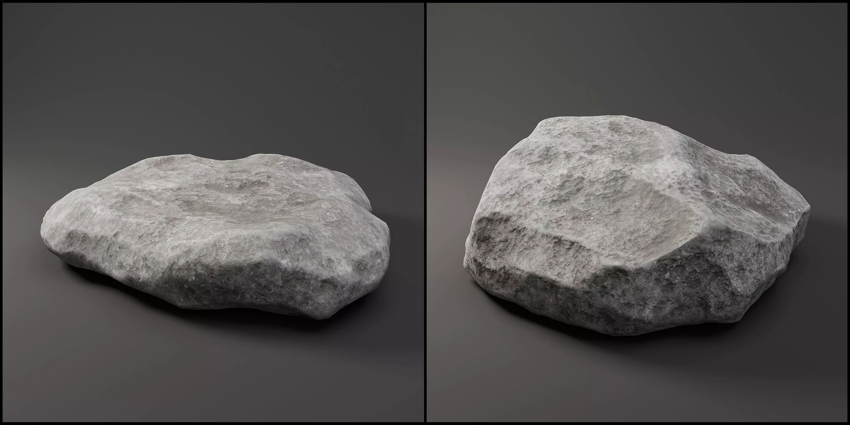 30 Low poly Rock Collection 3D model_4