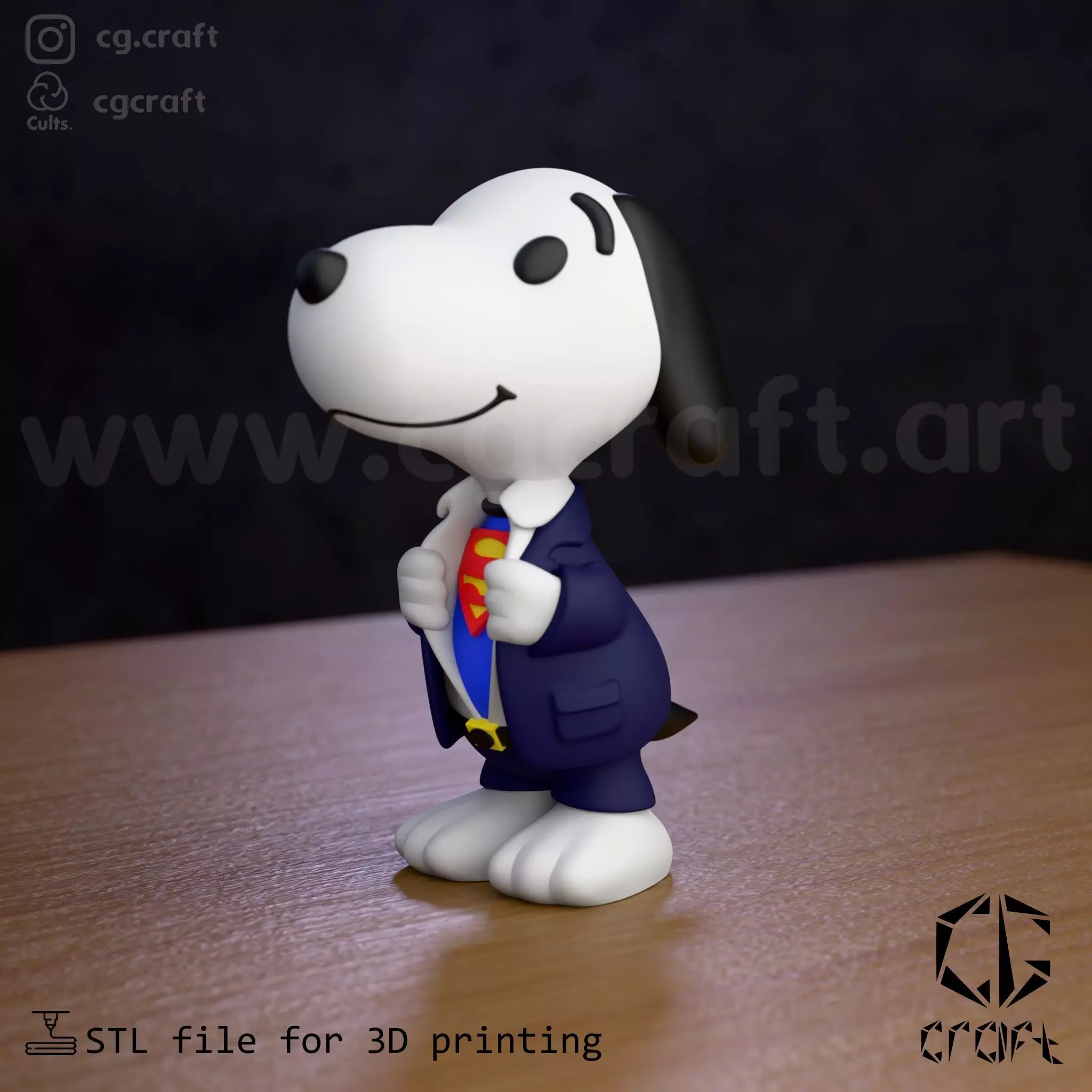 Super Snoopy 3D print model