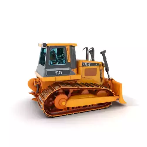 Yellow Bulldozer Construction model pack