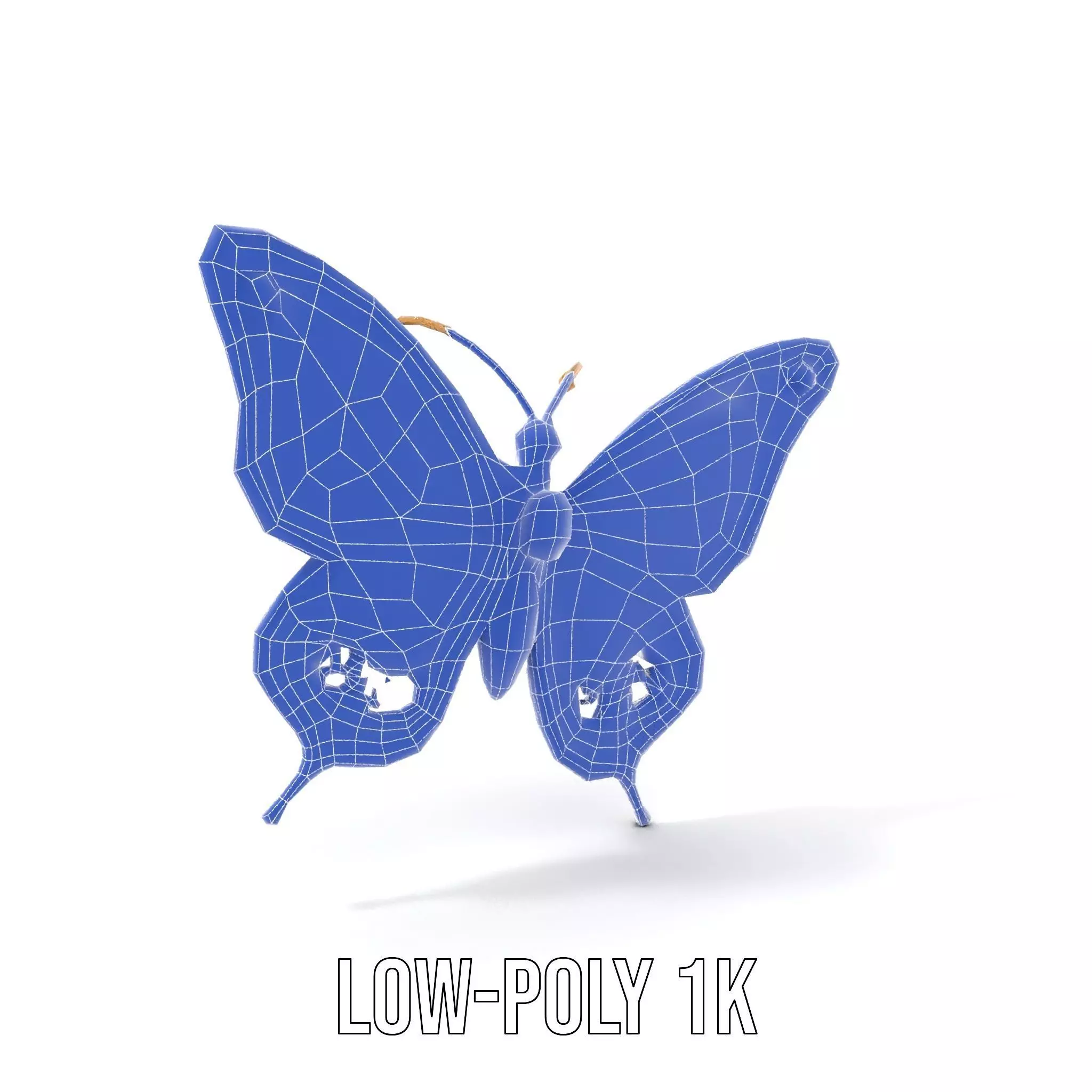 Golden Jewel Butterfly model pack Low-poly 3D model_7