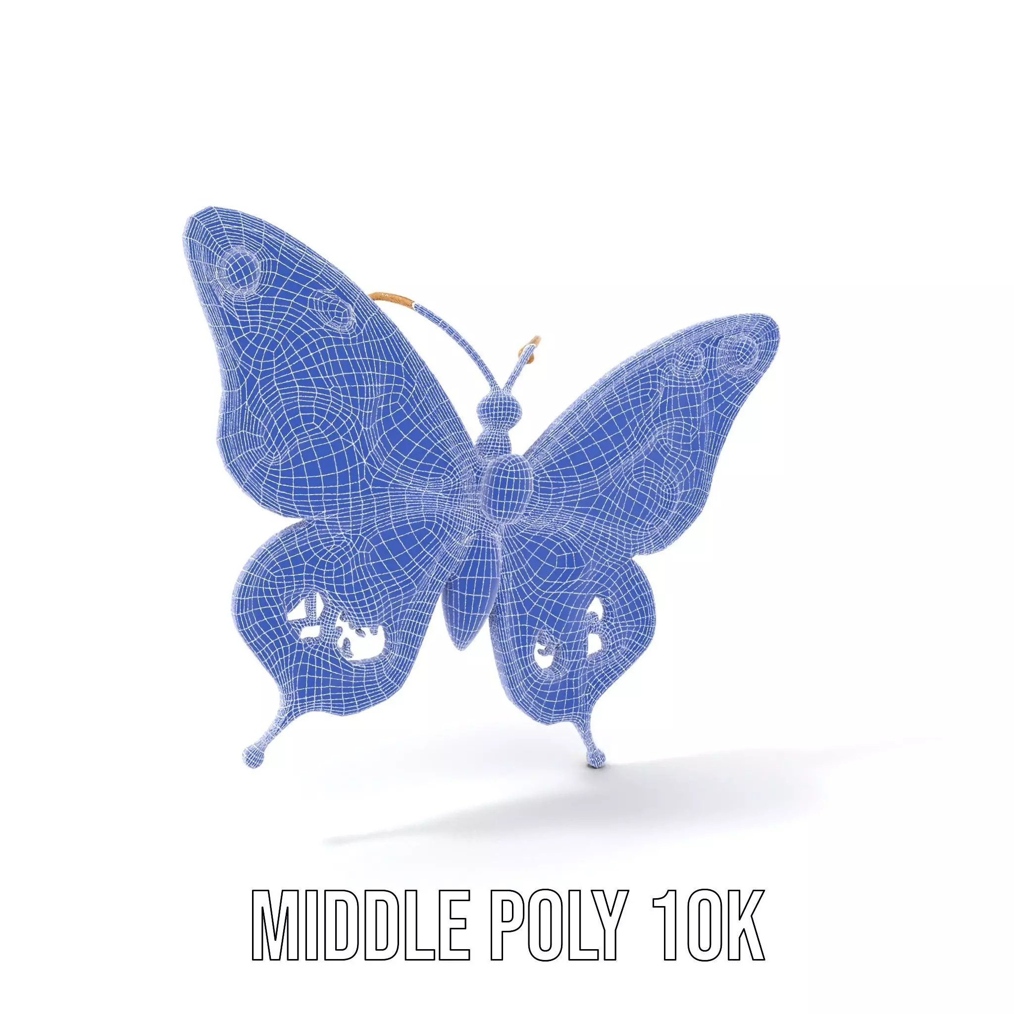 Golden Jewel Butterfly model pack Low-poly 3D model_21
