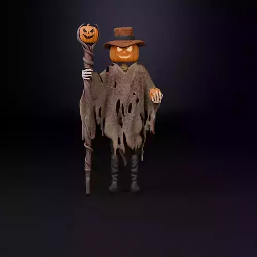  Pumpkin Scarecrow