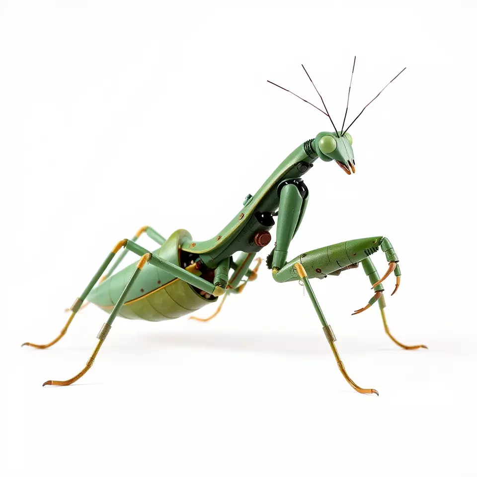 Mechanical Mantis model pack Low-poly 3D model_2