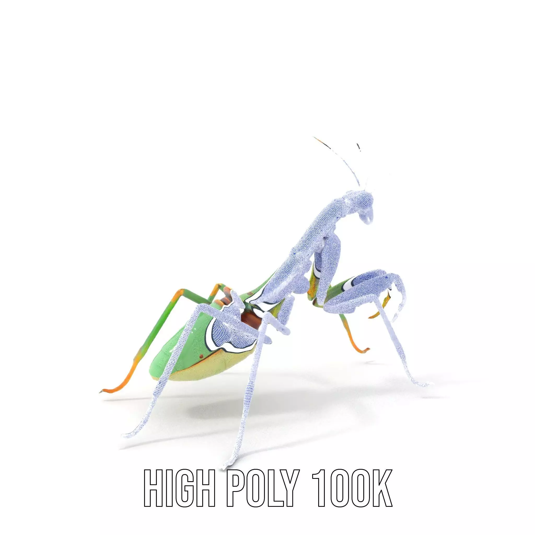 Mechanical Mantis model pack Low-poly 3D model_4