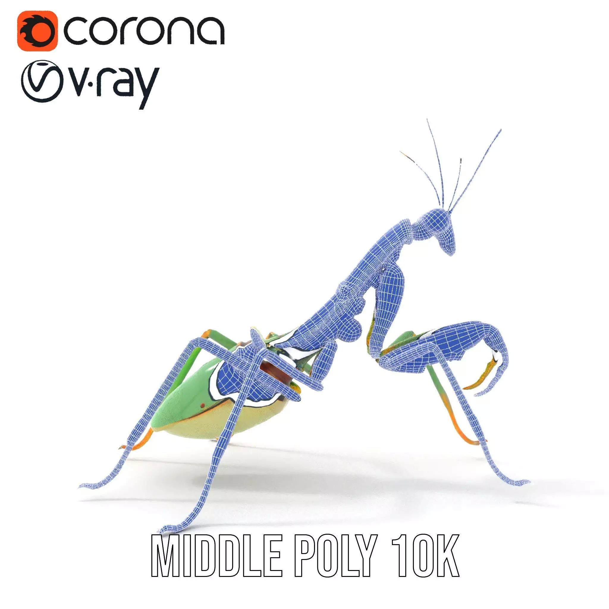 Mechanical Mantis model pack Low-poly 3D model_30